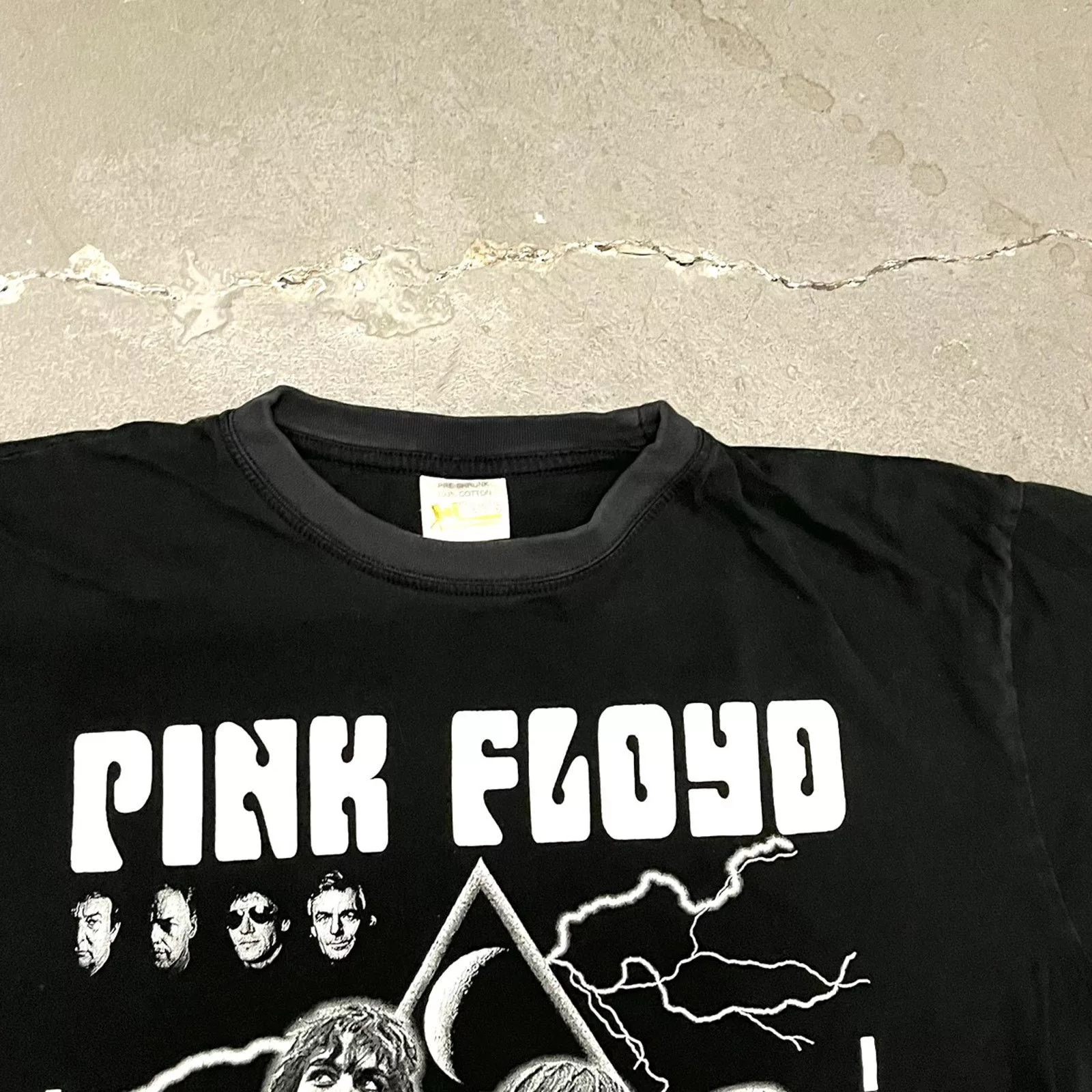 Band Tees Short Sleeve T Shirts Band Tees × Vintage VTG 1990’s Pink Floyd Live In Concert Parking Lot Band Tee M Black Streetwear