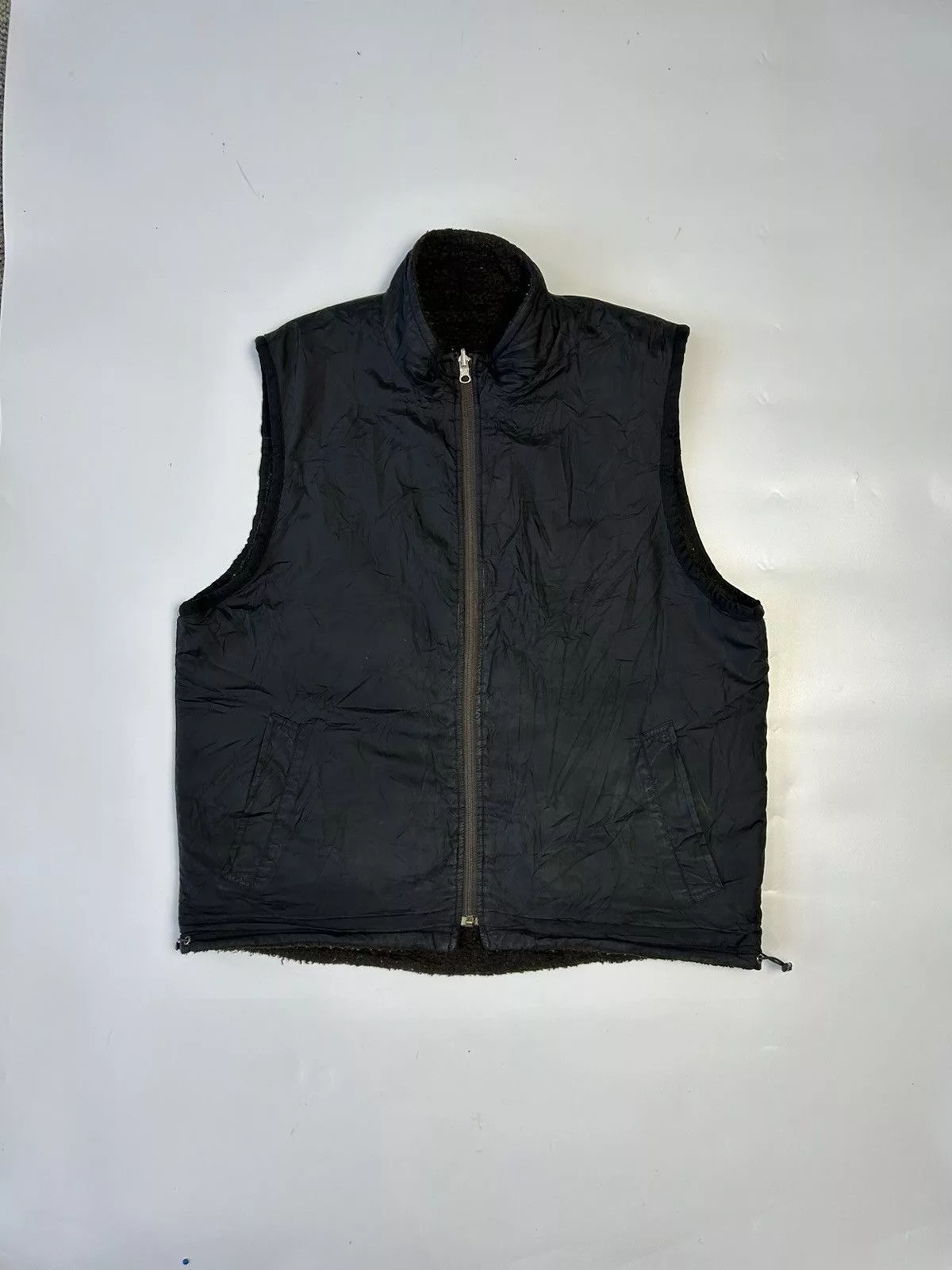 Golden Bear Vests Golden Bear × Japanese Brand GOLDEN BEAR REVERSIBLE VEST Brown Streetwear