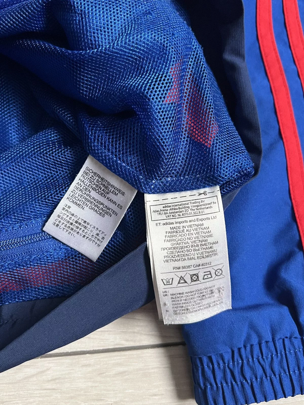 Adidas Light Jackets Adidas × Vintage Vintage Adidas 2015 Manchester United Jacket Blue Sportswear