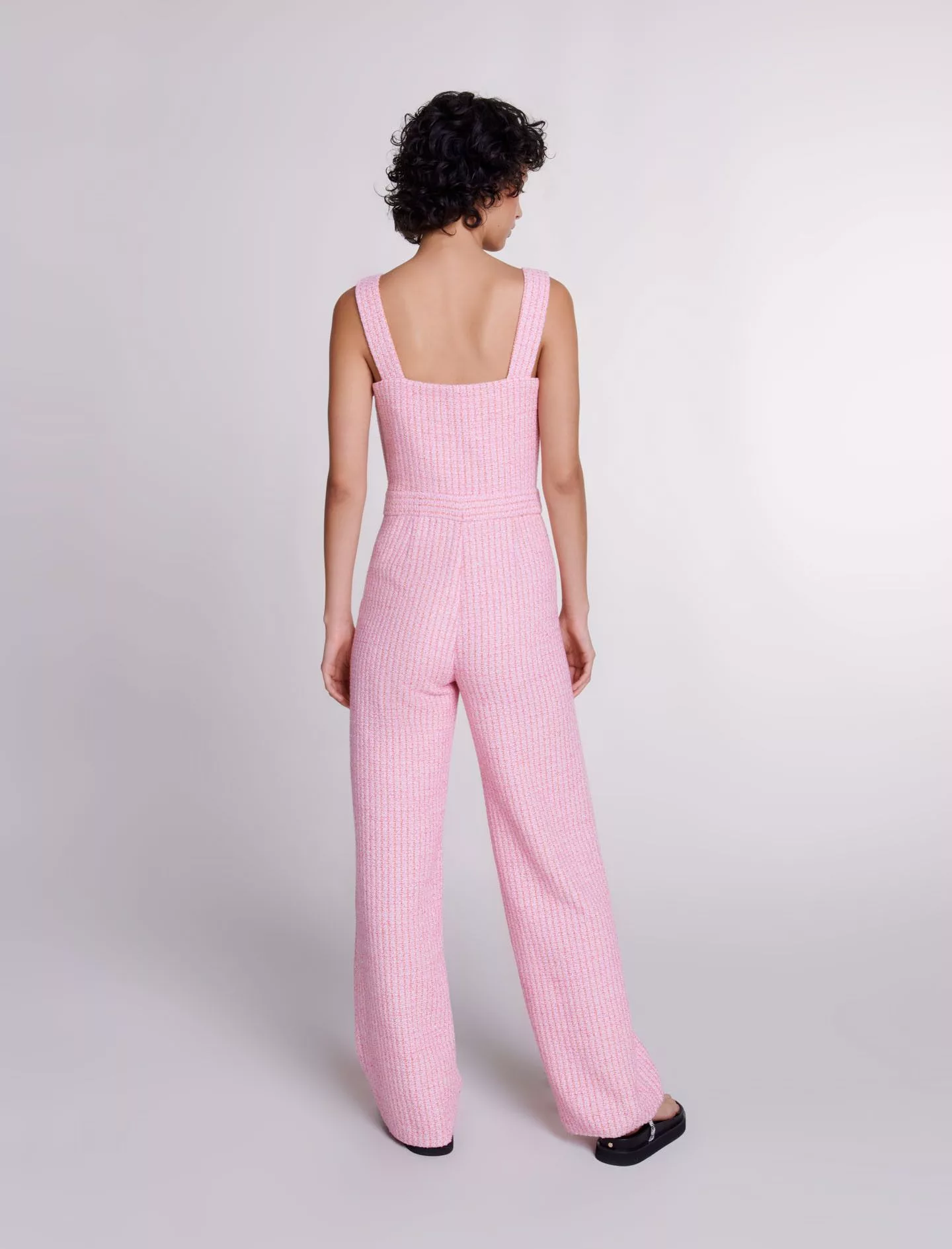 Maje Jumpsuits Maje Tweed pink orange jumpsuit Multi