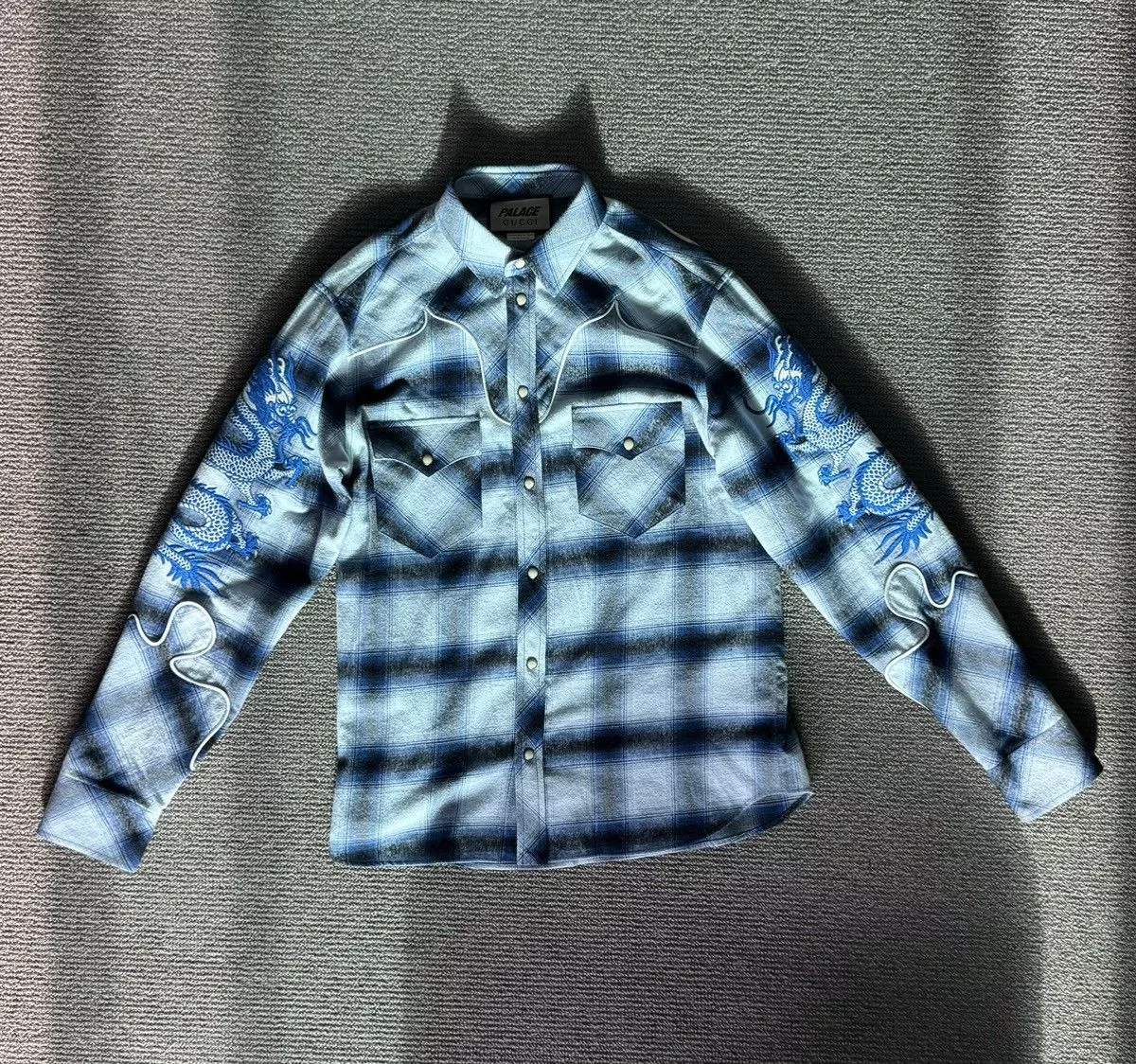 Gucci Shirts Button Ups Gucci × Palace GUCCI X PALACE Blue