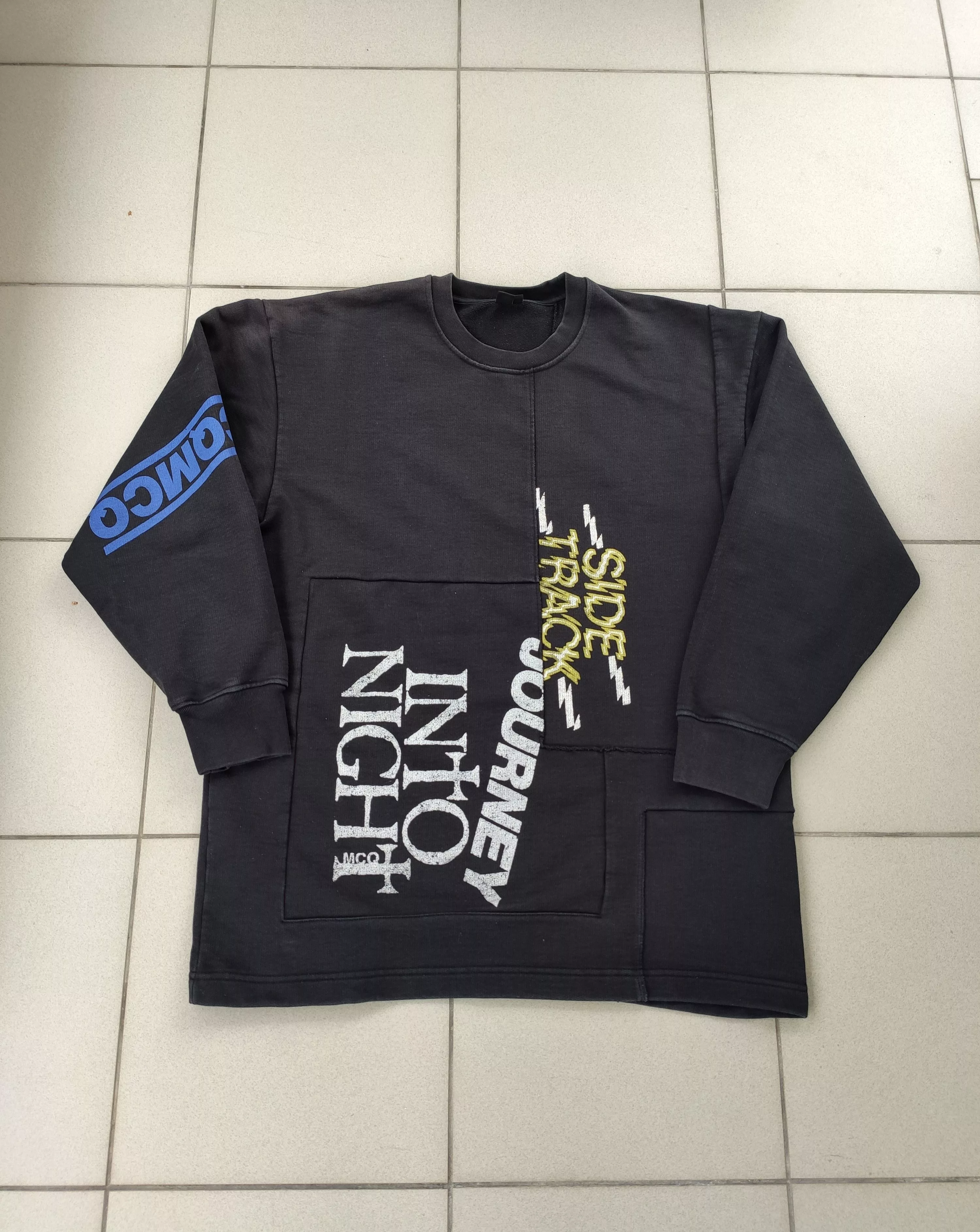 Alexander McQueen Sweaters Knitwear Alexander McQueen × Designer Rare Alexander McQueen patchwork sweatshirt Black