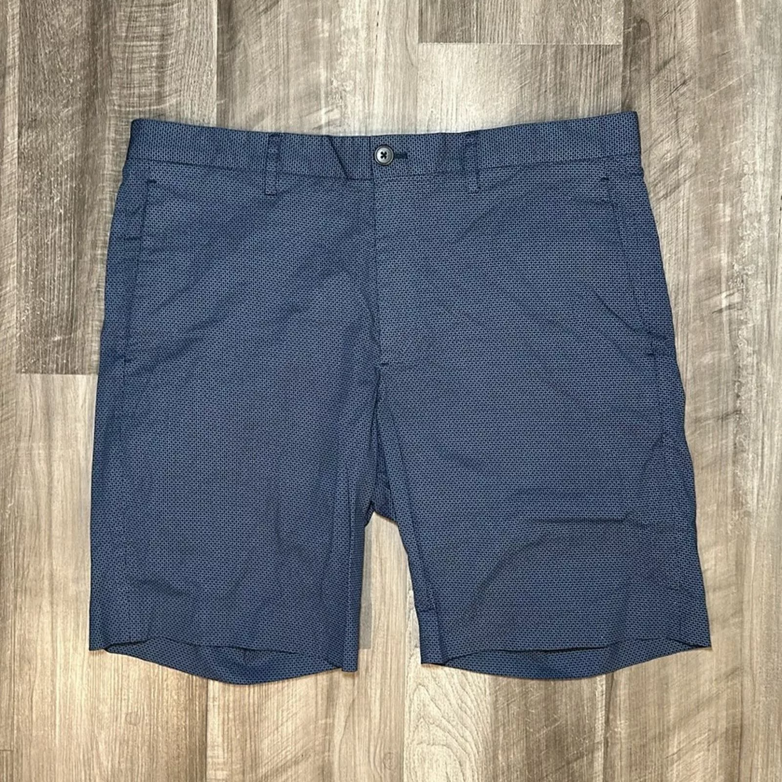 Theory Shorts Theory Flat Front Stretch Shorts - 34 Blue