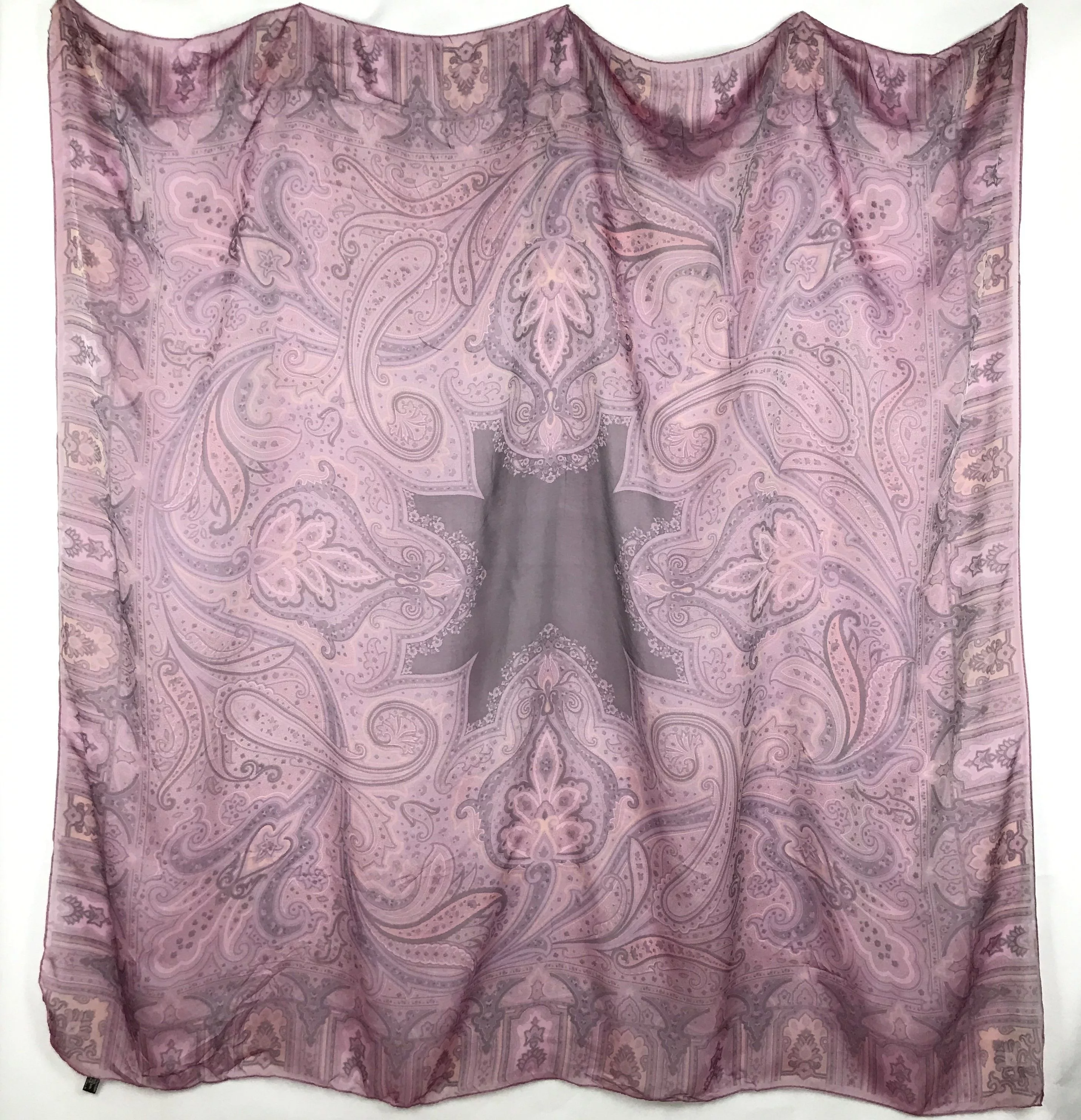 Etro Scarves Etro × Vintage Vintage Etro Milano Paisley Silk Scarf Shawl Multi