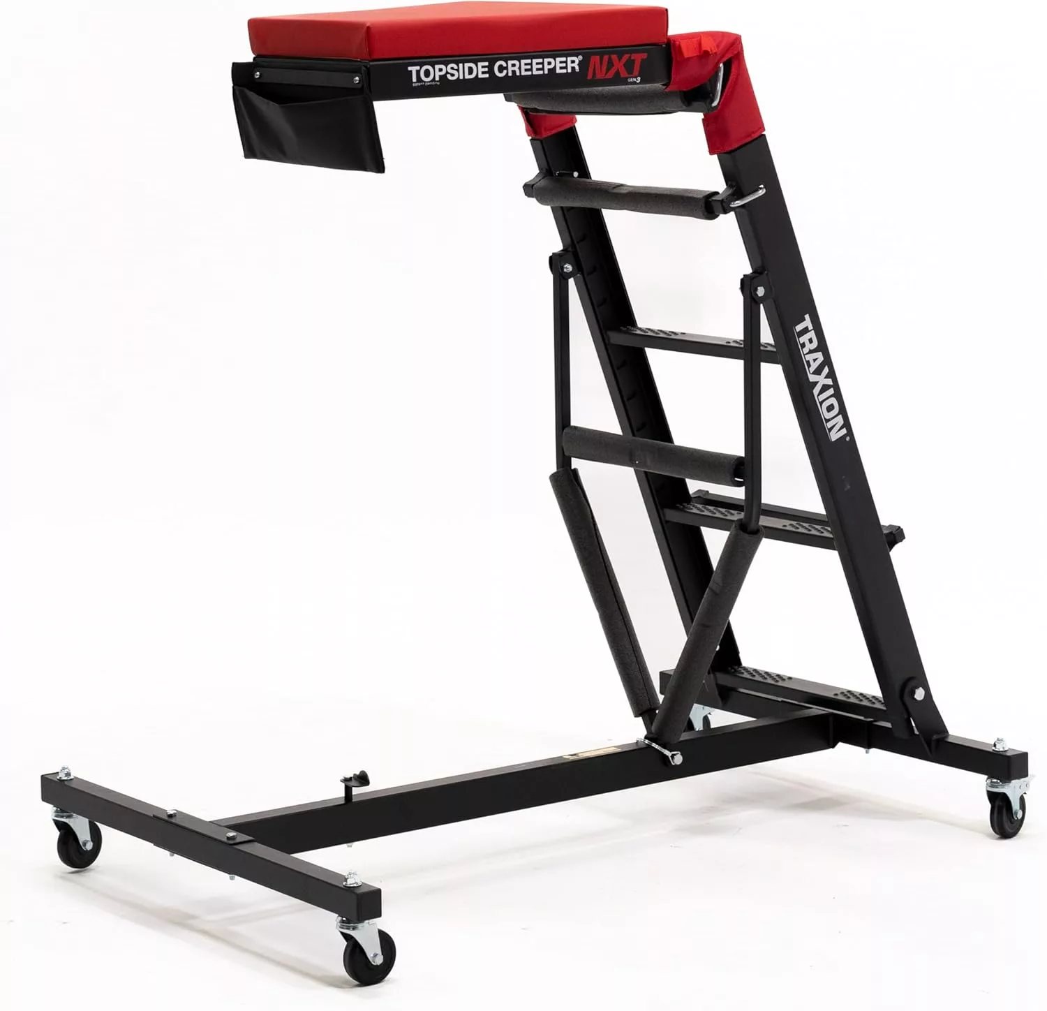 Traxion 3-200 NXT Foldable Topside Automotive Engine Creeper, Black