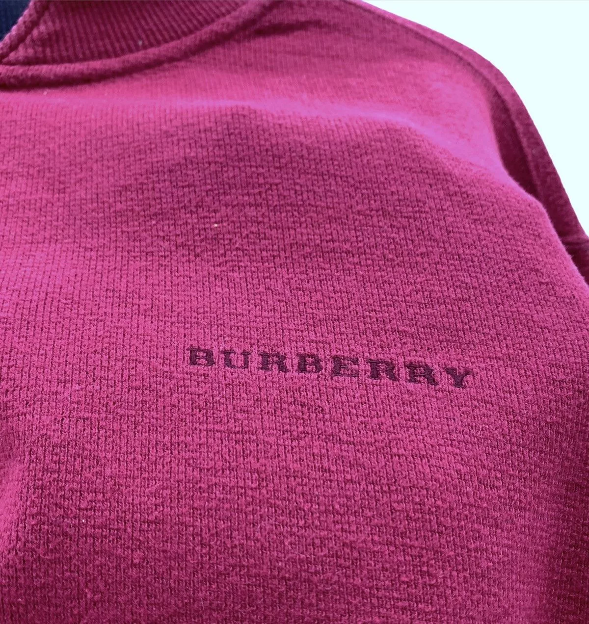 Burberry Sweatshirts Nice! Burberry Golf Small Spell Out Turtleneck Sweatshirt Purple