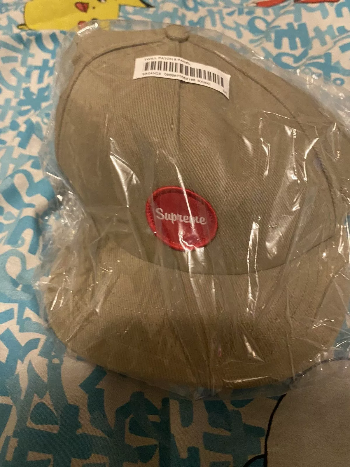 Supreme Hats Supreme Twill Patch 5-Panel Khaki Brown