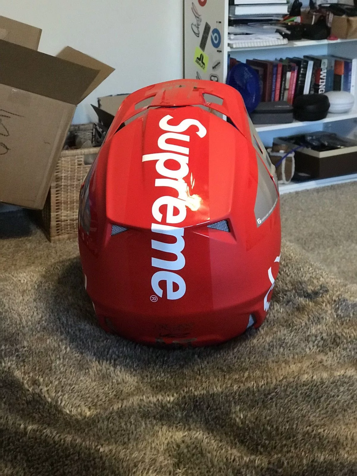 Fox Racing Supreme Fox Racing × Supreme Supreme X Fox Red Racing Helmet V2 Xl