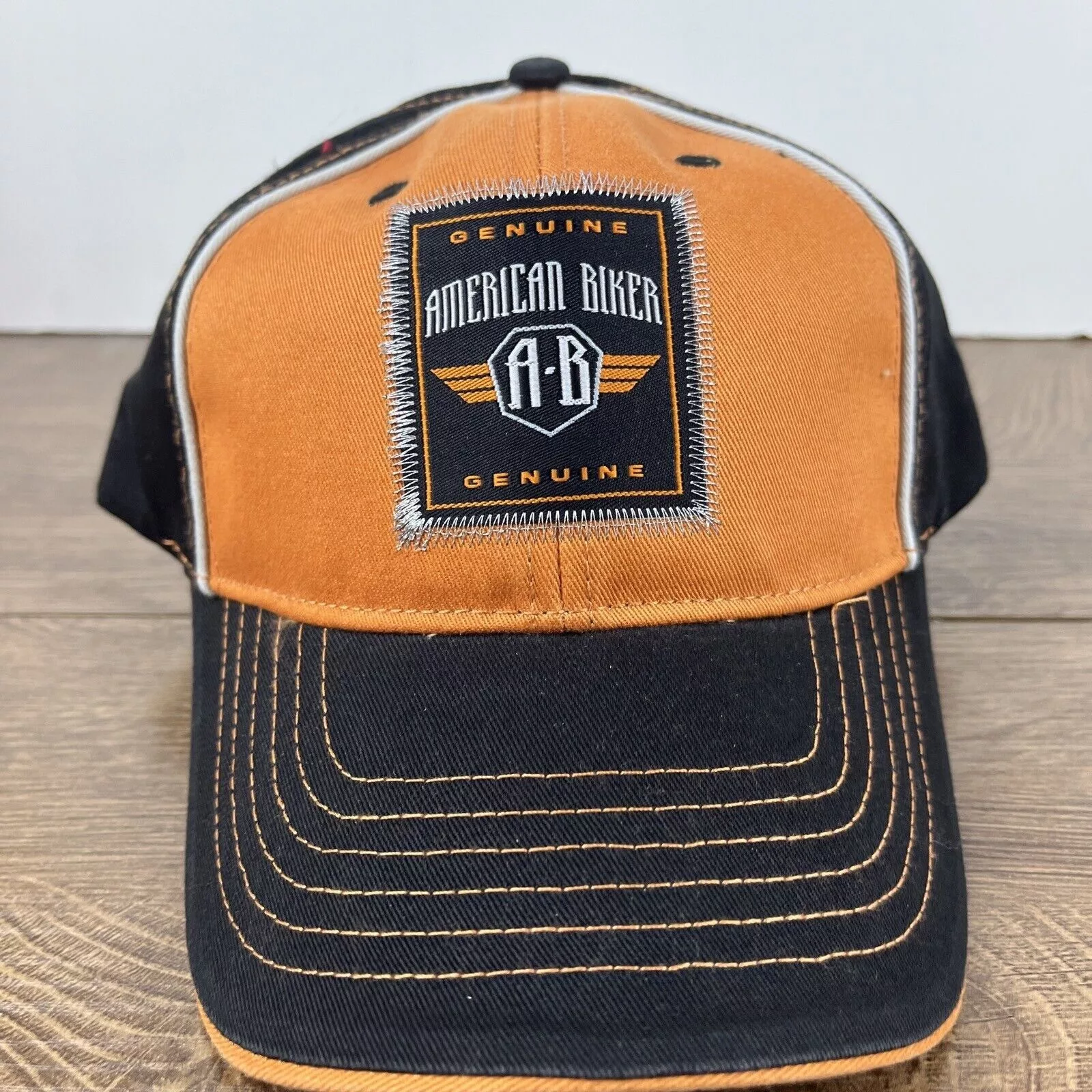 Other Hats Other American Biker Hat American Biker Orange Hat Adjustable Adul