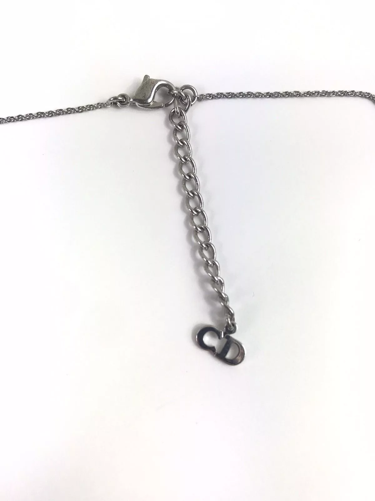 Dior Necklaces Dior D with Pearl Silver