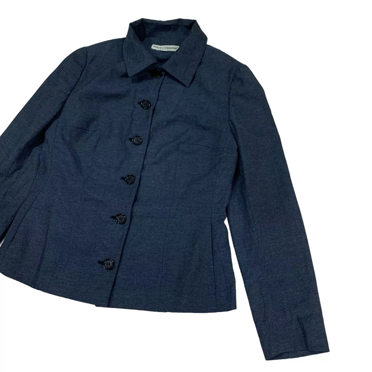 Dolce & Gabbana Jackets 🇮🇹Dolce & Gabbana Cotton Button Jacket Blue