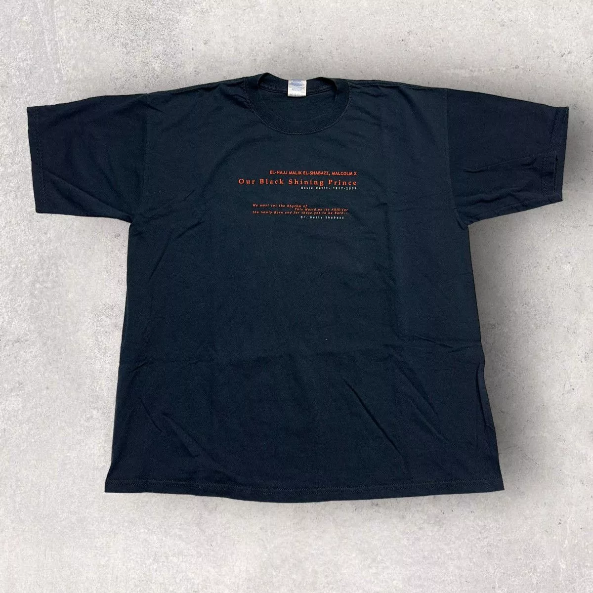 Gildan Short Sleeve T Shirts Gildan × Vintage Vintage Malcom X tee Black