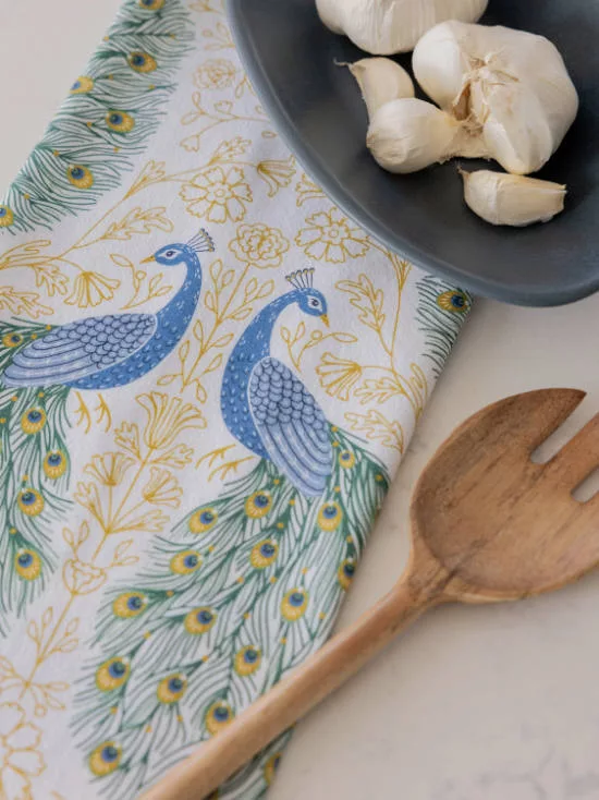Peacock Tea Towel