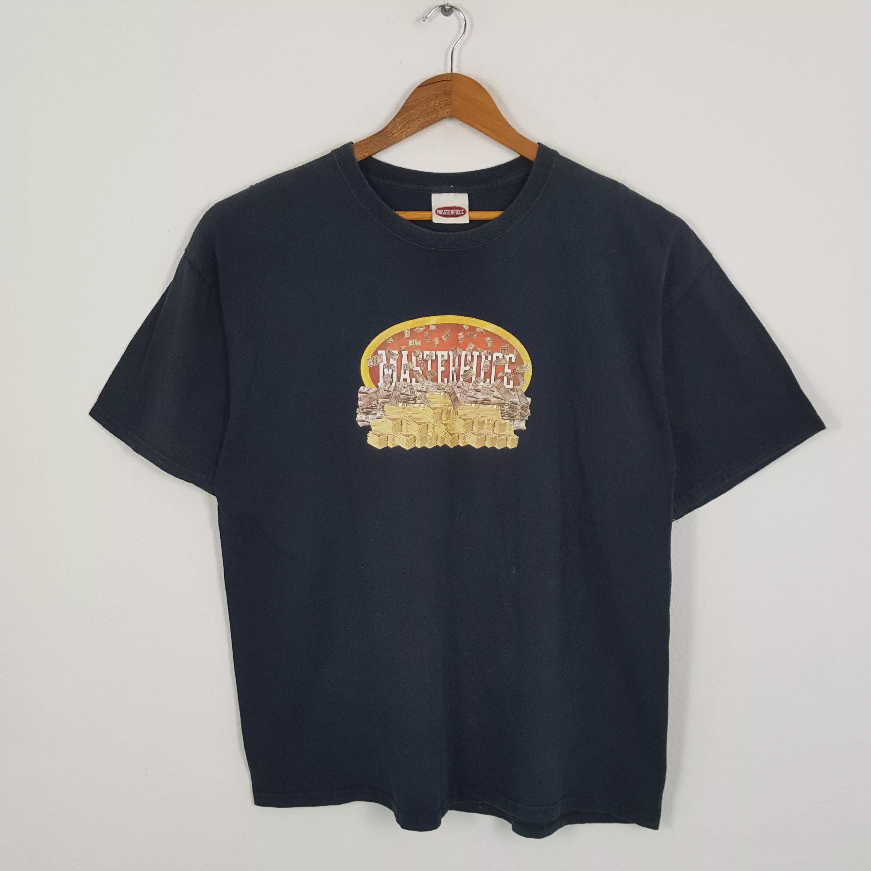 MasterPiece Short Sleeve T Shirts MasterPiece × Vintage Vintage MASTERPIECE American Streetwear Skateboard T-Shirt Blue