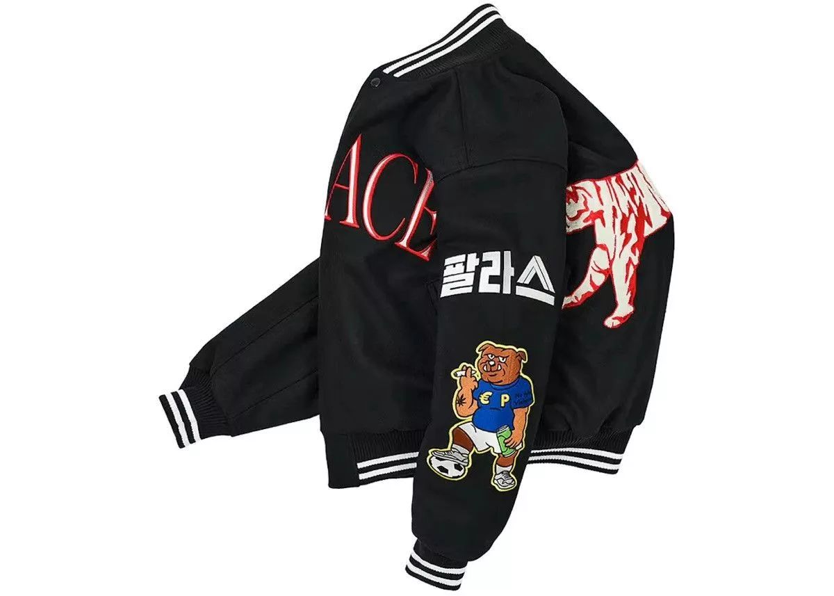 Palace Bombers palace seoul varsity jacket L Black