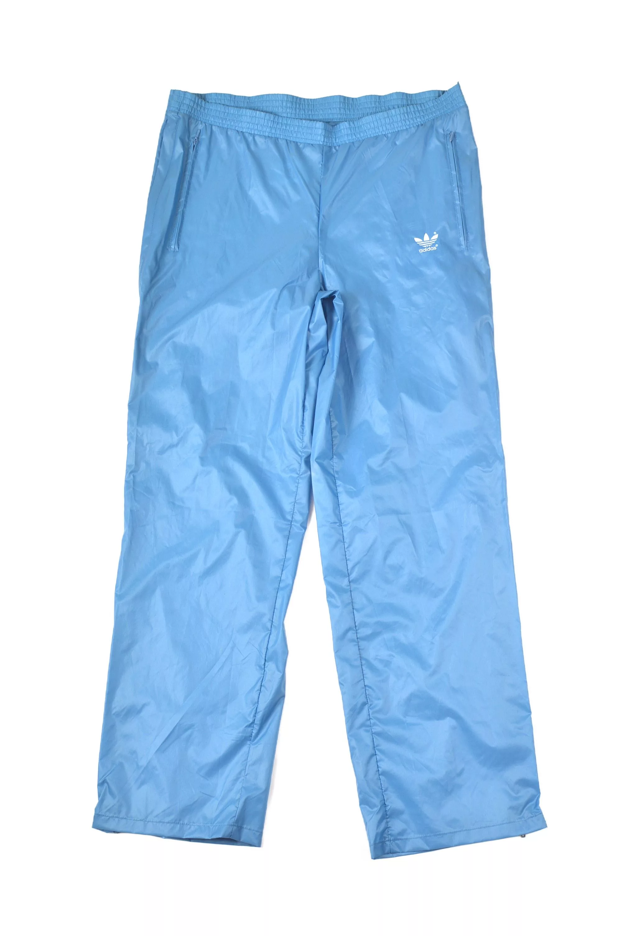 Adidas Casual Pants Adidas × Vintage Adidas Vintage Side Zippers Blue Nylon Pants