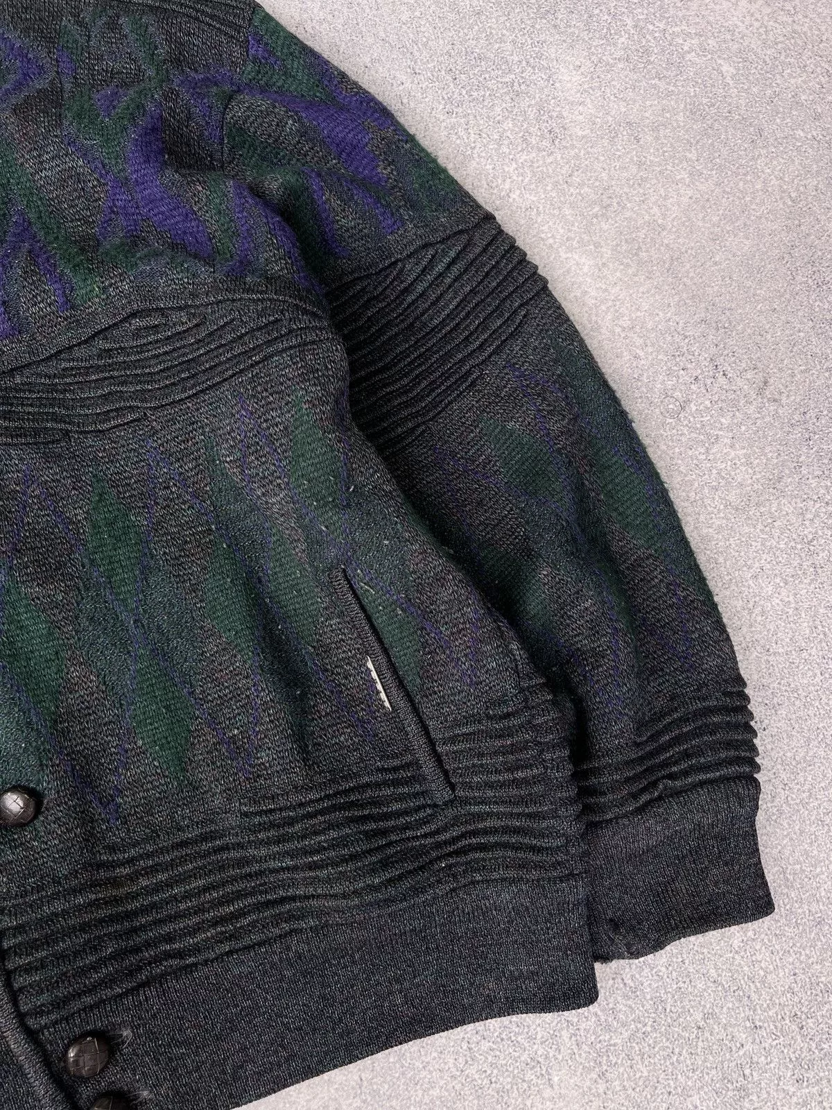 Designer Denim Jackets Designer × Vintage Vintage Geiger Austrian 100% Boiled Wool Cardigan Jacket Multi