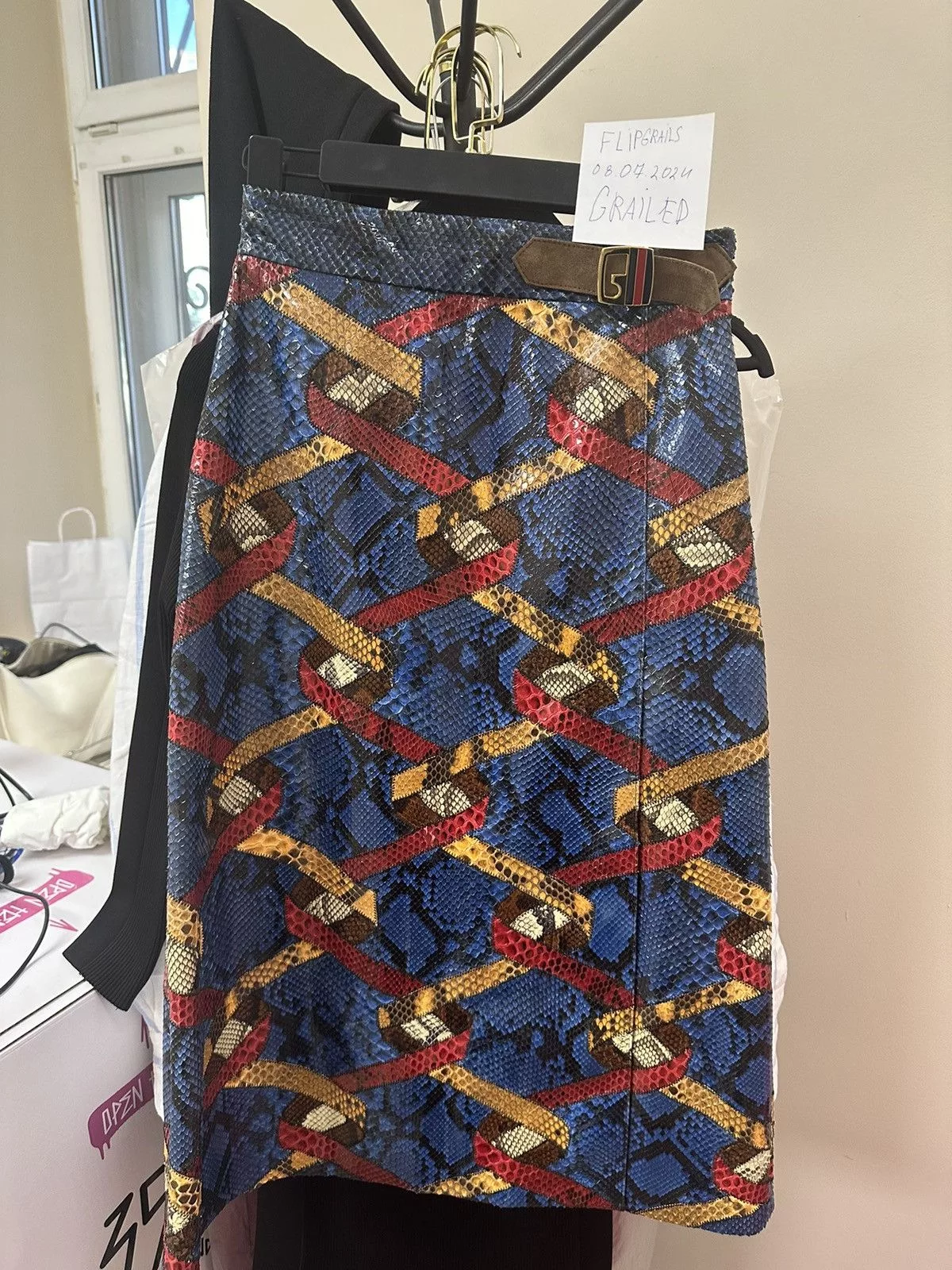 Gucci Midi Skirts NWT Gucci python skirt Blue