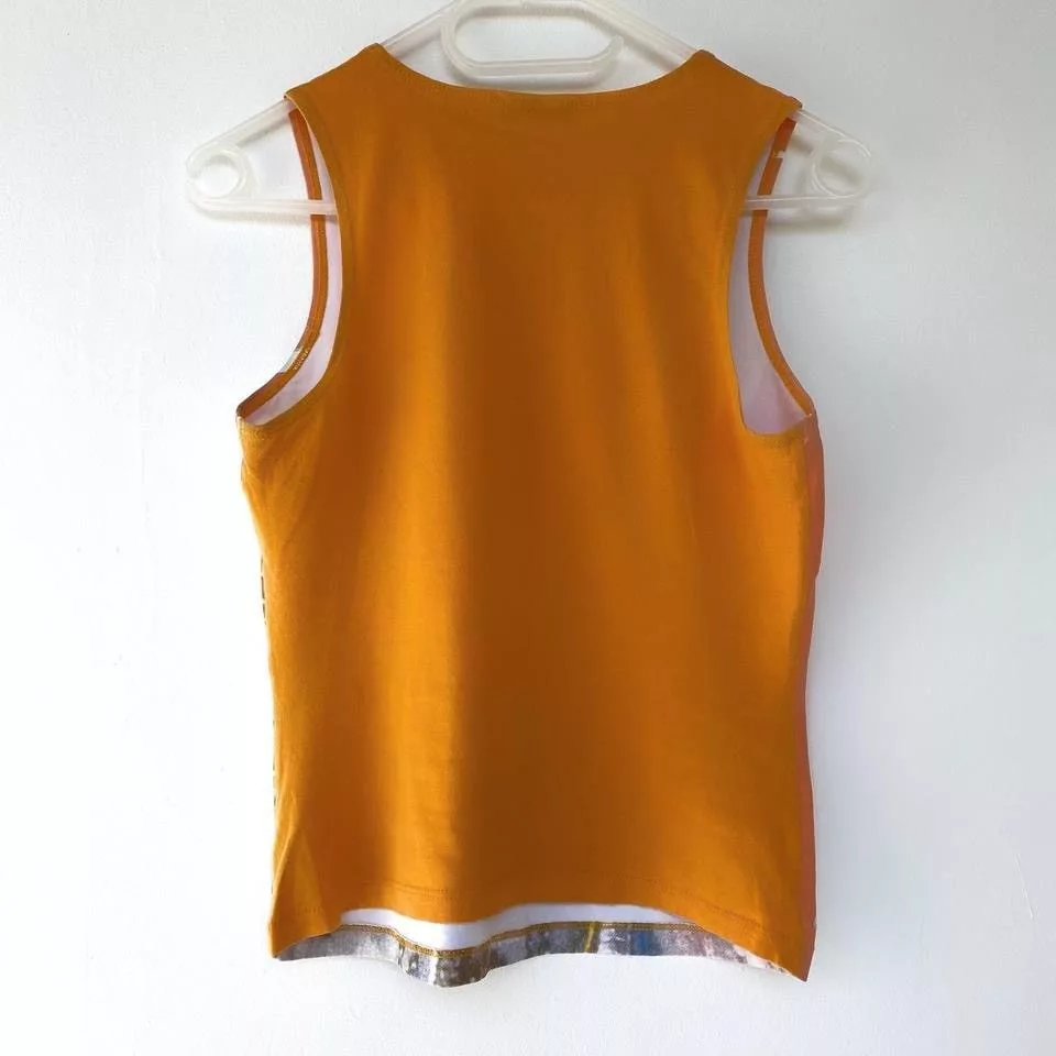 Moschino Tank Tops moschino jeans top Orange