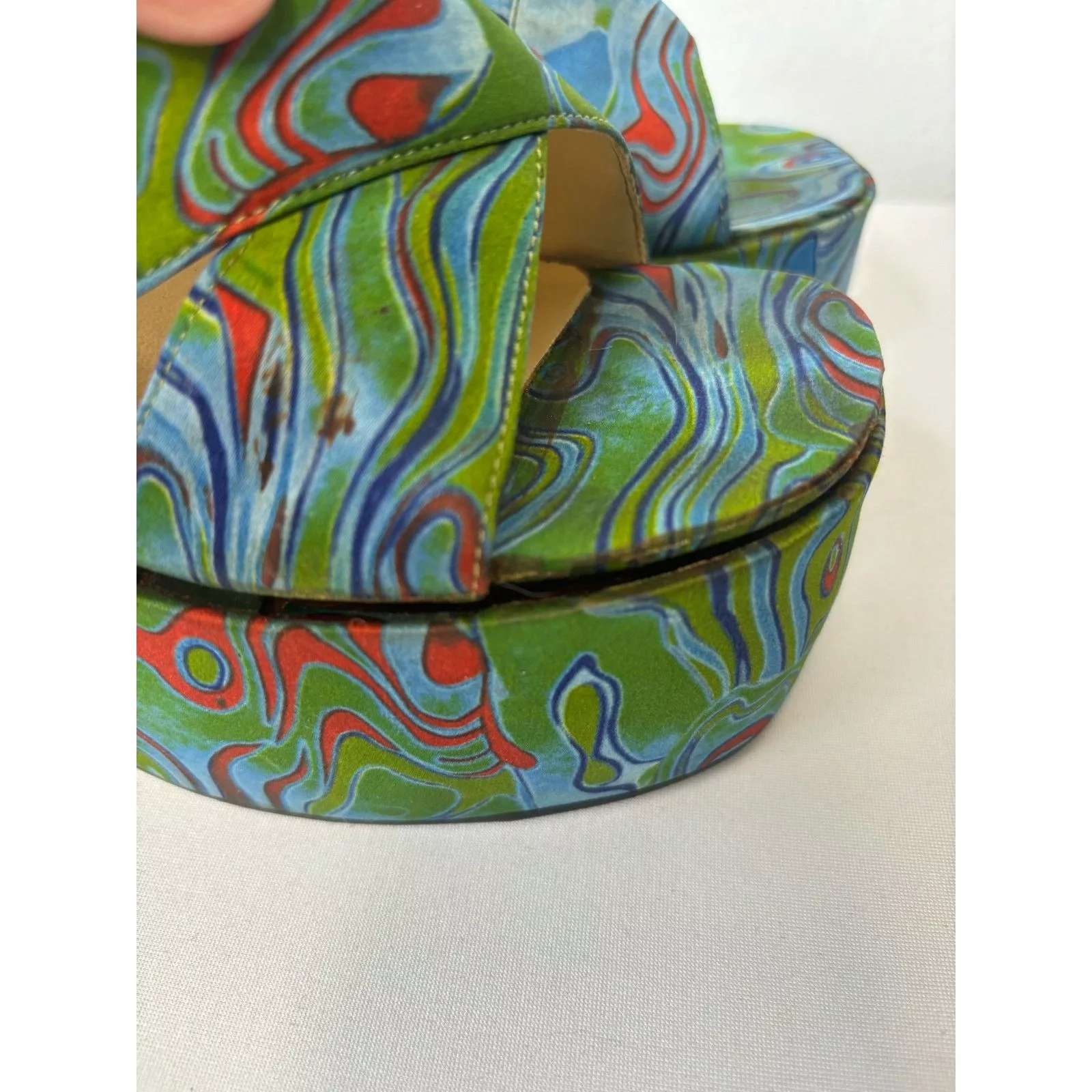 Unknown London Heels Unknown London Groovy Platform Heels Blue