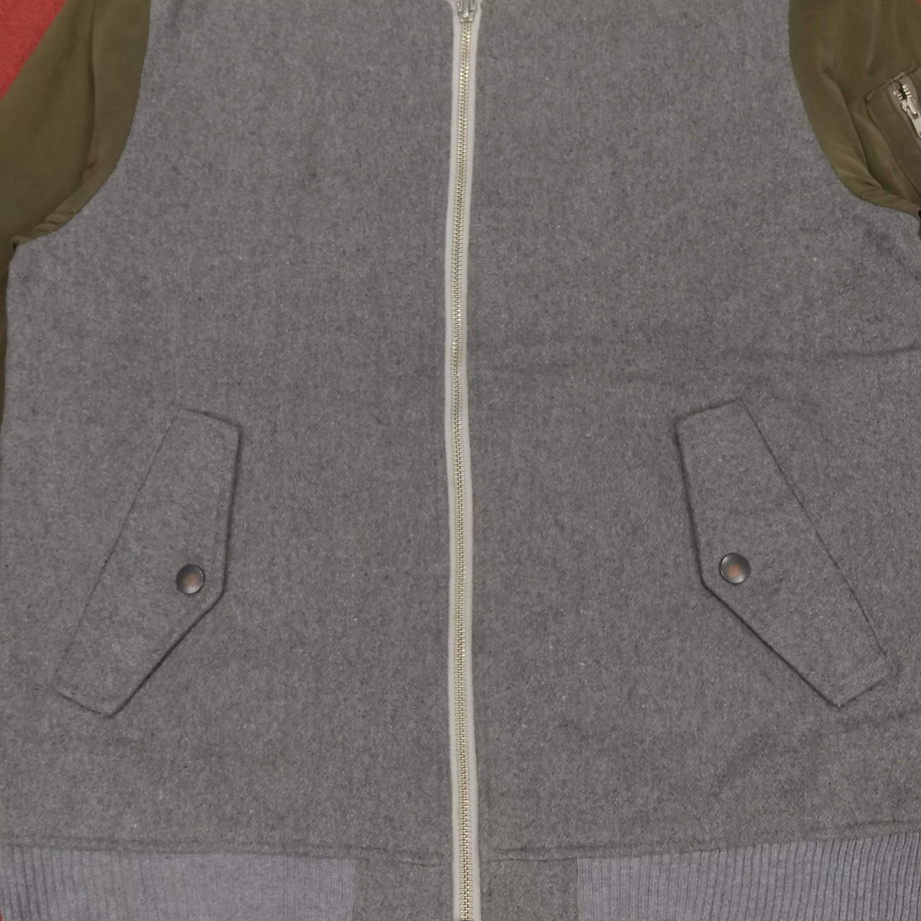 HARE Bombers Hare Streetwear Style Custom Skulls Design Bomber Jacket Gray