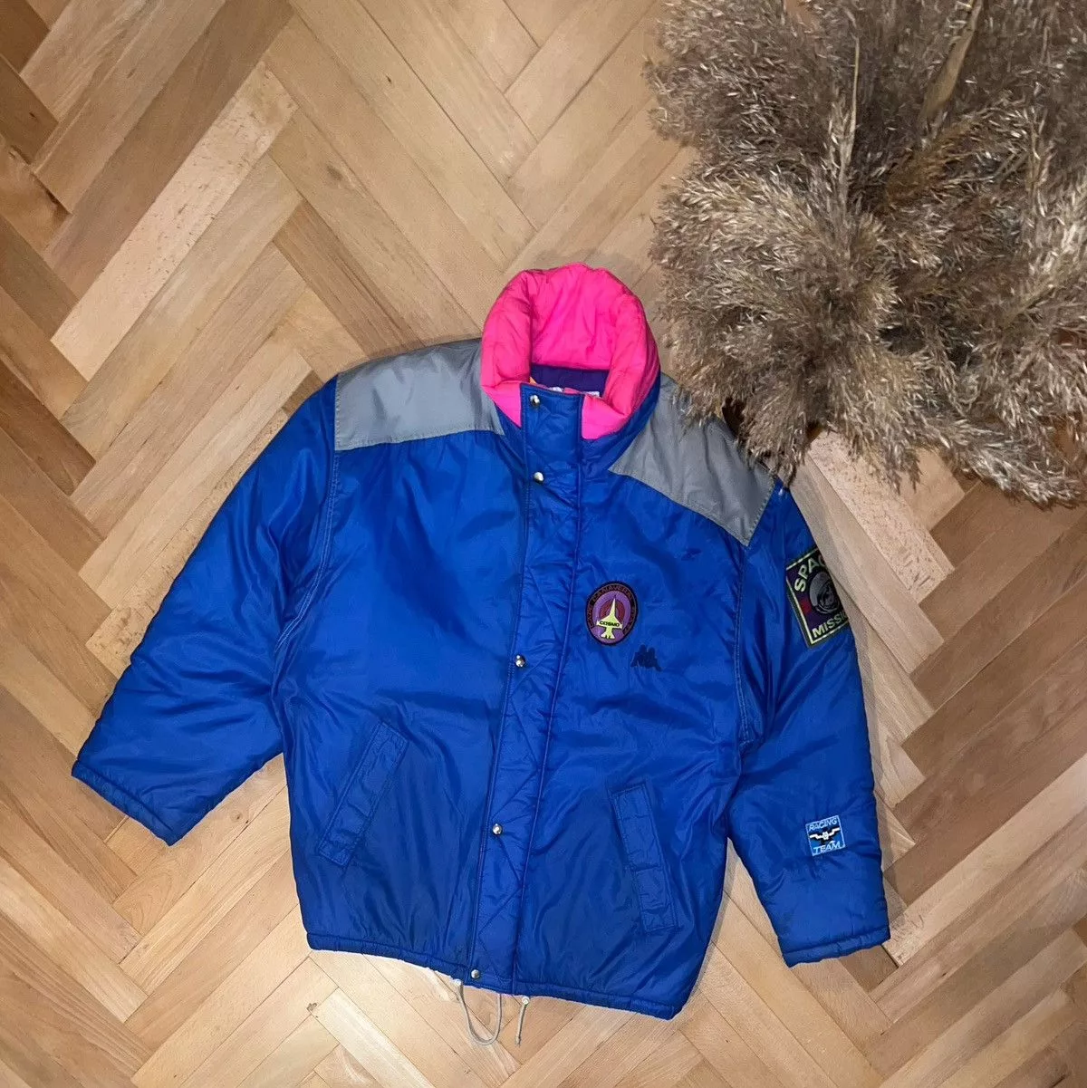 Kappa Light Jackets Kappa × Vintage KAPPA VINTAGE 80/90’S PUFFER JACKET DOWN BOXY RACING Blue Streetwear