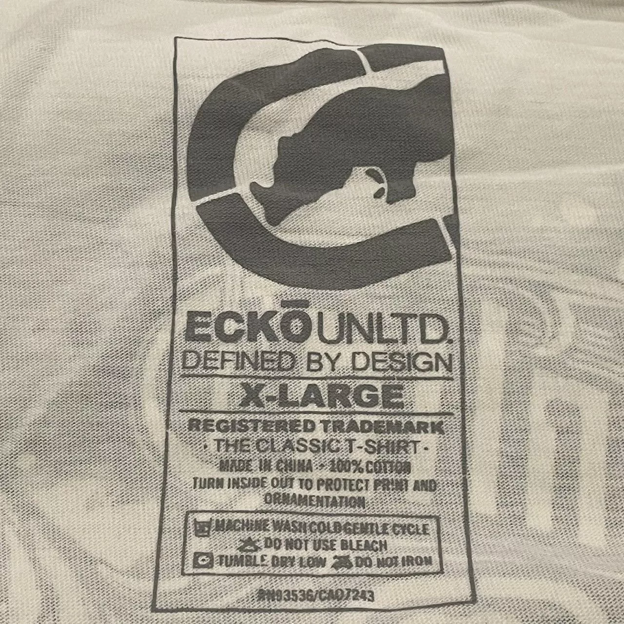 Affliction Short Sleeve T Shirts Affliction × Ecko Unltd. × Tapout Rare Ecko Unltd Wings Cross Tee Y2K Affliction Style White