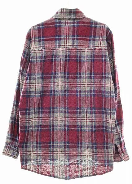 Needles Shirts Button Ups Needles Shirt Checkered Reconstructed Long Sleeve Multicolor