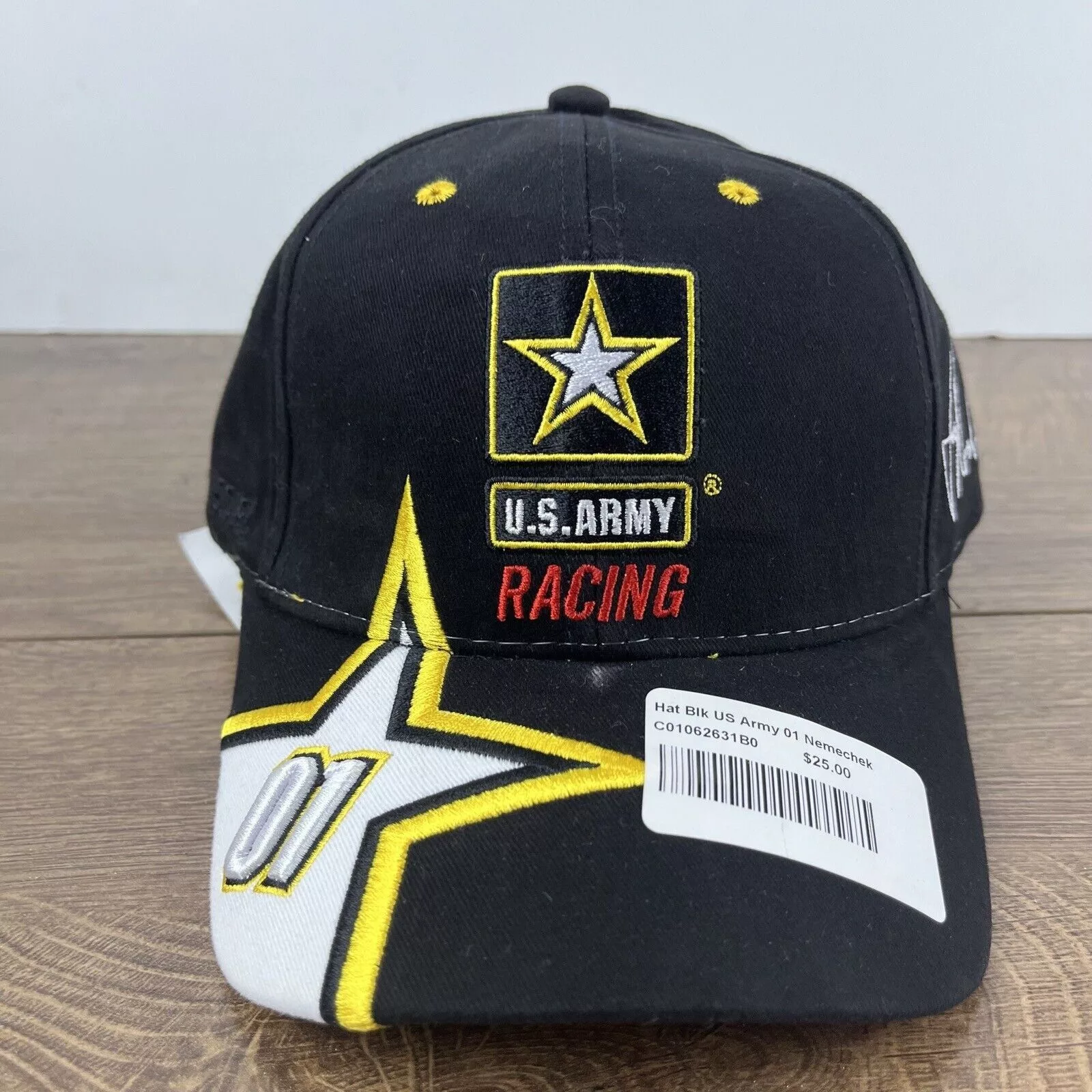 Other Hats Other US Army Racing 01 Hat Black Cap Hat Adjustable Hat Black NAS