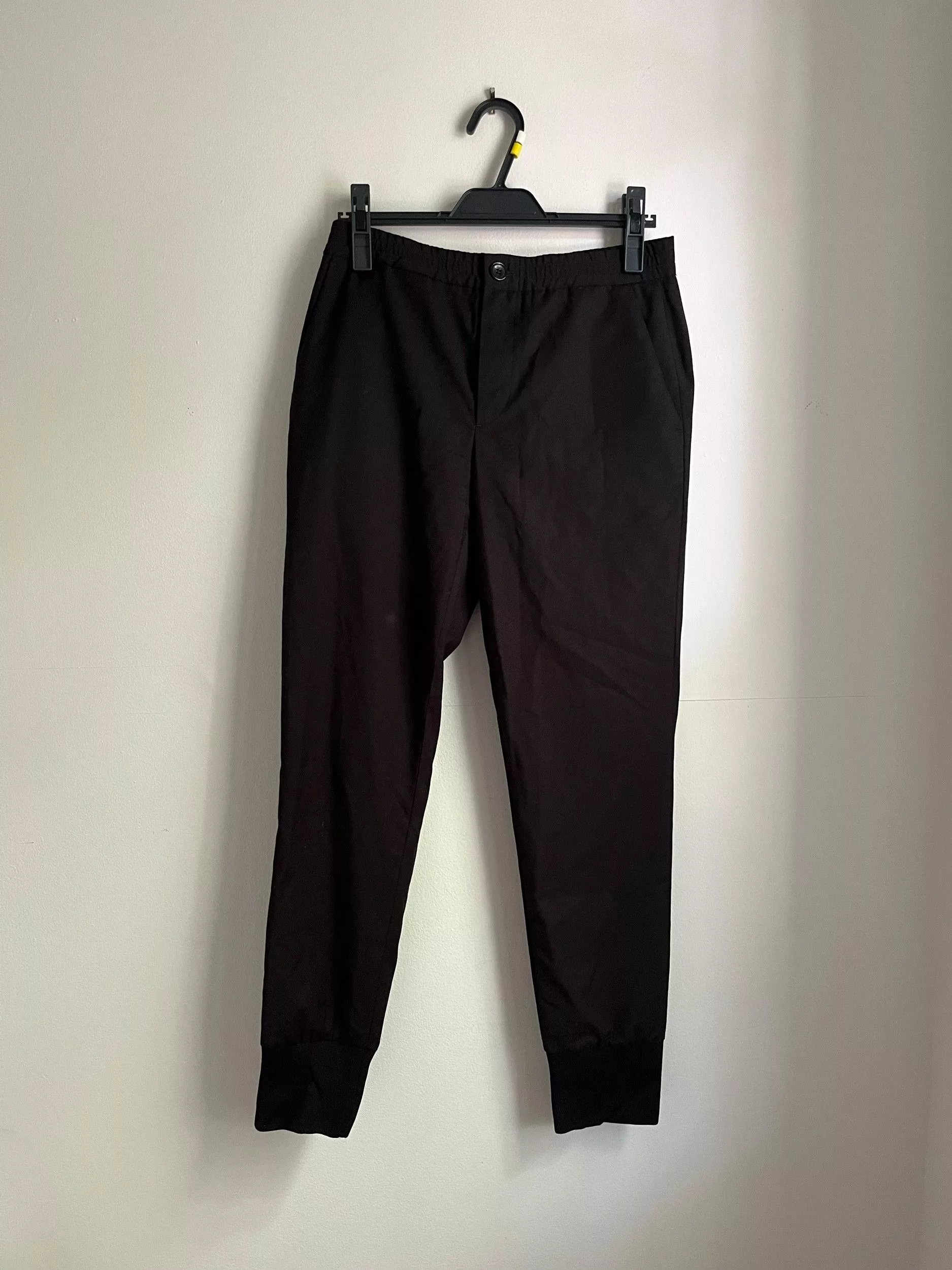 Paul Smith Casual Pants PS by Paul Smith Black Wool Drawstring Trousers