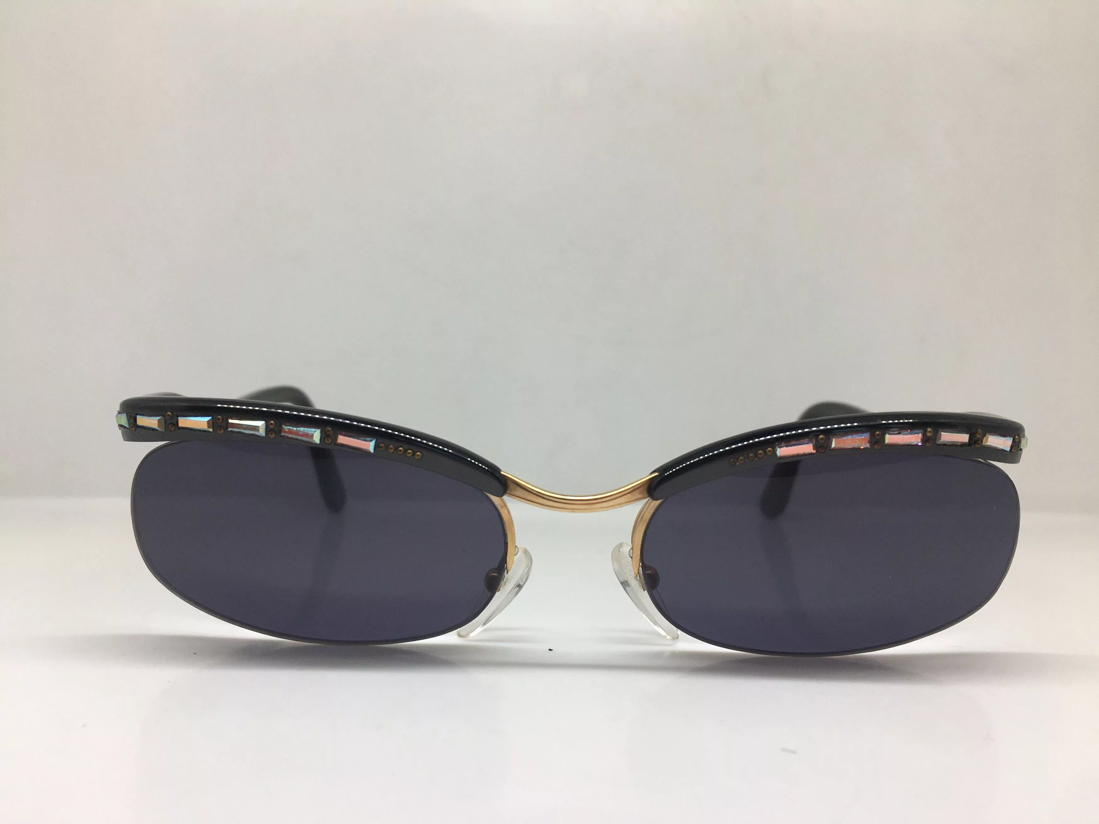 Vintage Sunglasses Vintage 70s Woman Sunglasses Frame France Gold Filled Gray