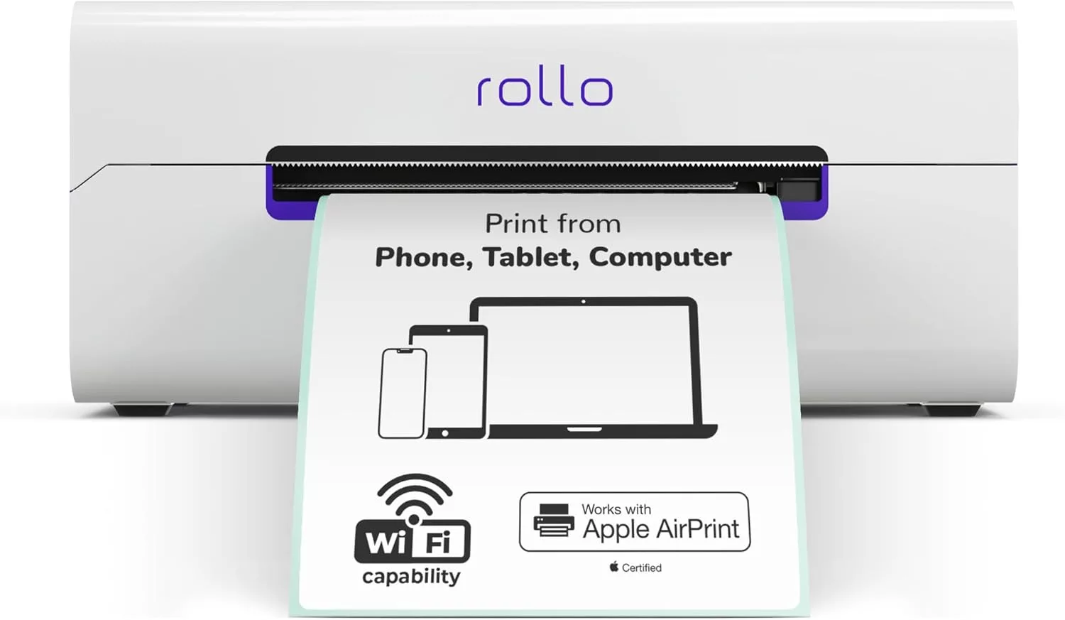 Rollo Wireless Thermal Label Printer 4x6 WiFi AirPrint Compatible for Shipping Packages