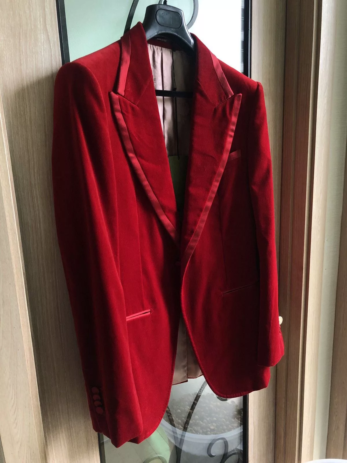 Gucci Blazers Gucci Red Velvet Blazer