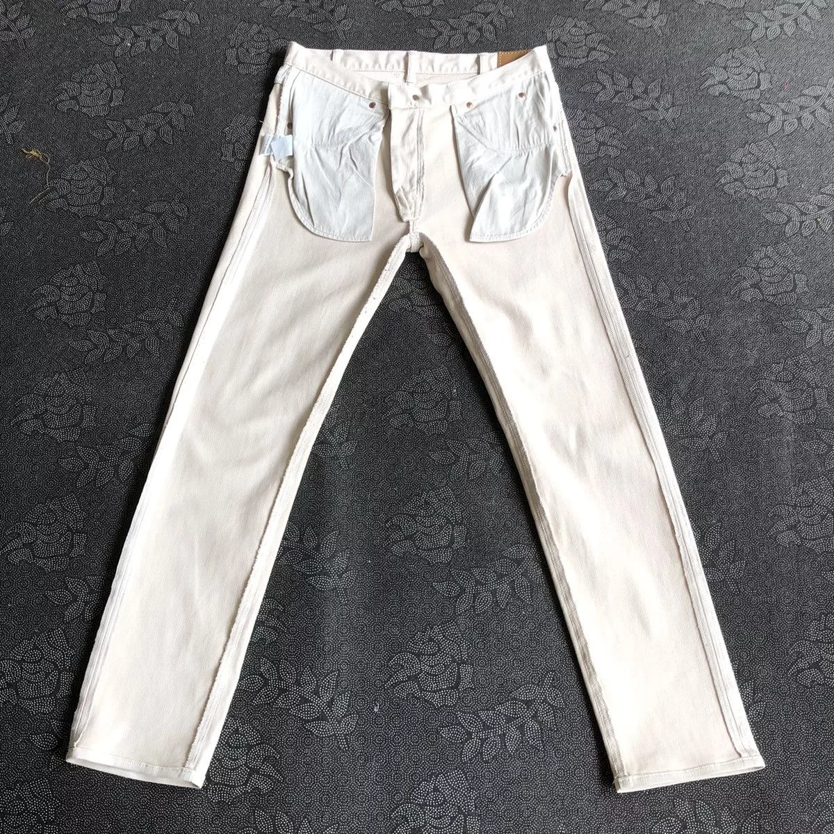 Beams Plus Denim BEAMS PLUS stretched jeans White