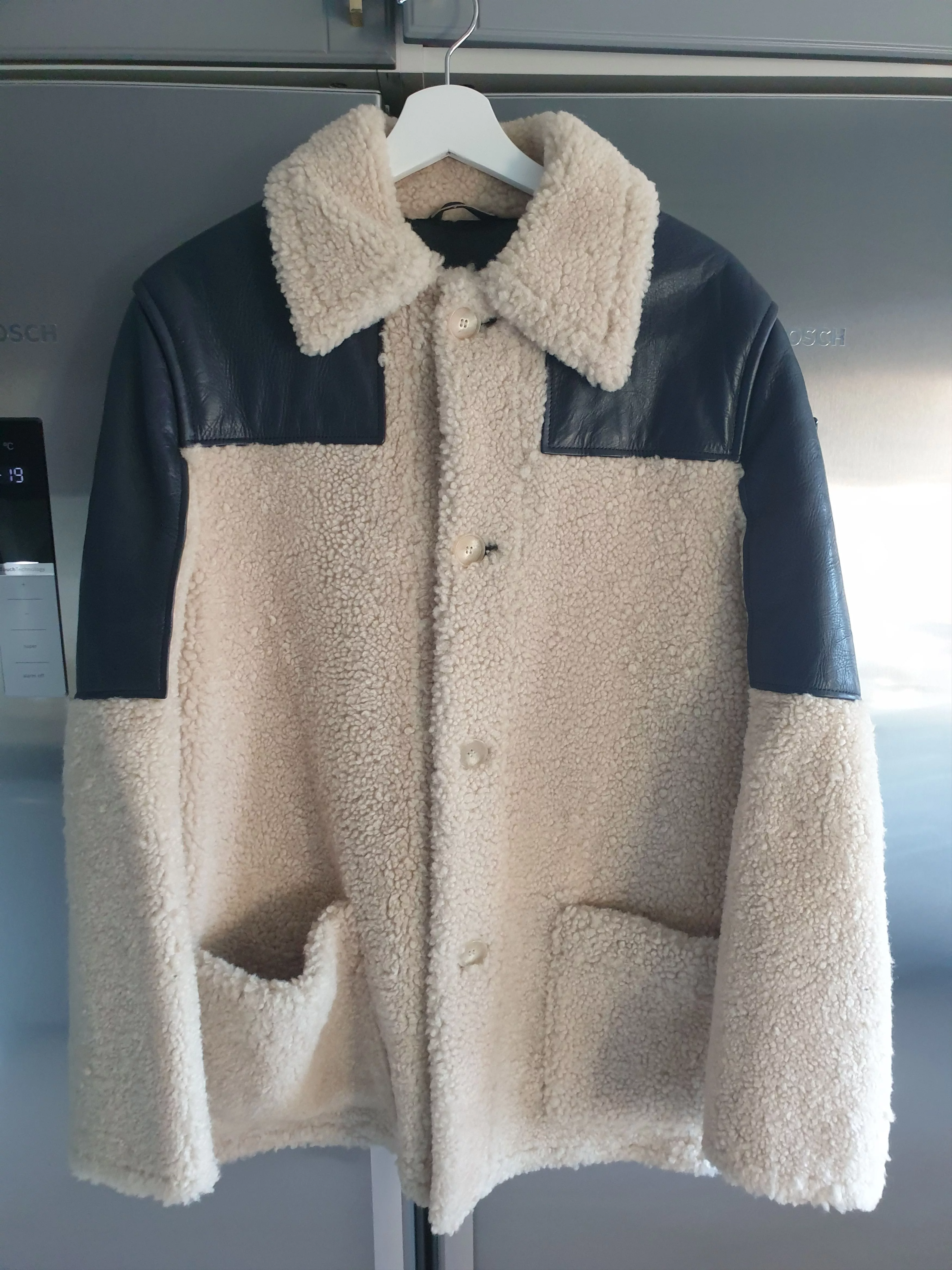 Acne Studios Heavy Coats Acne Studios Shearling AIden Size 50 Gray