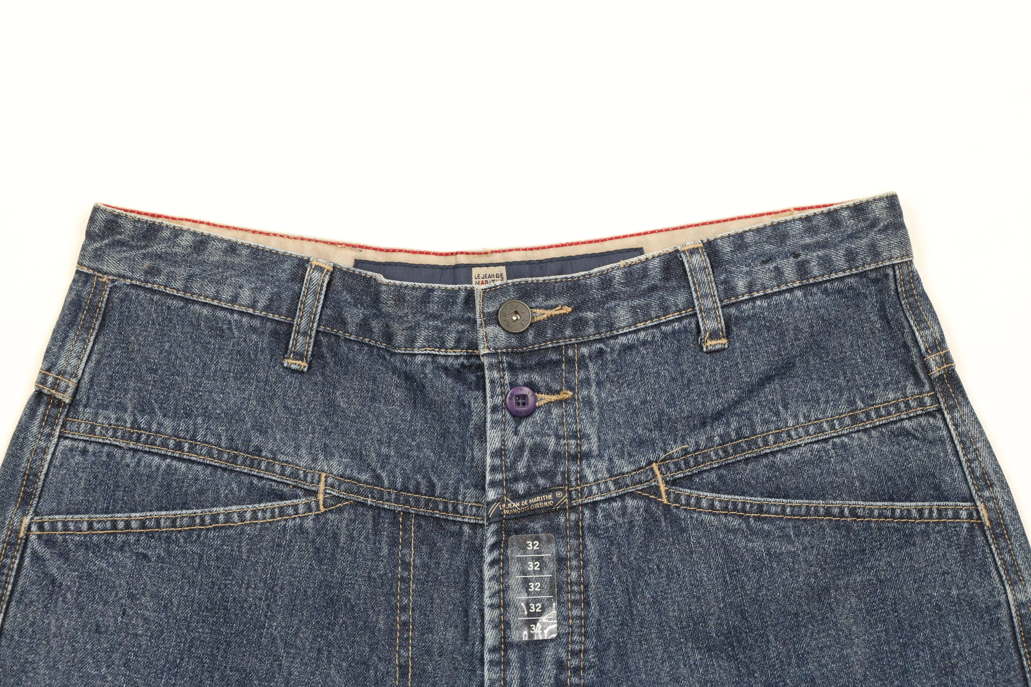 Marithe + Francois Girbaud Shorts Marithe + Francois Girbaud × Vintage Deadstock Vintage Marithe Francois Girbaud Denim Jean Shorts Blue