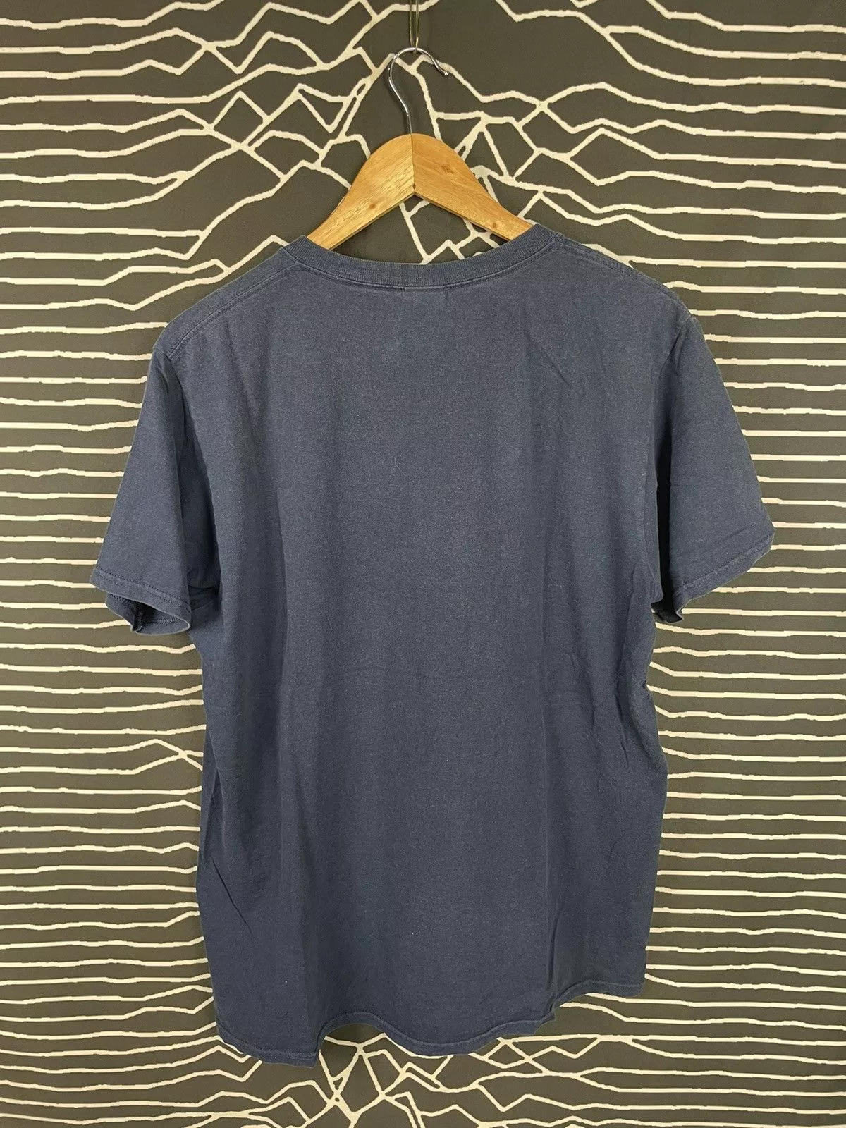Vintage Short Sleeve T Shirts Vintage FOTL plain Tee Blue