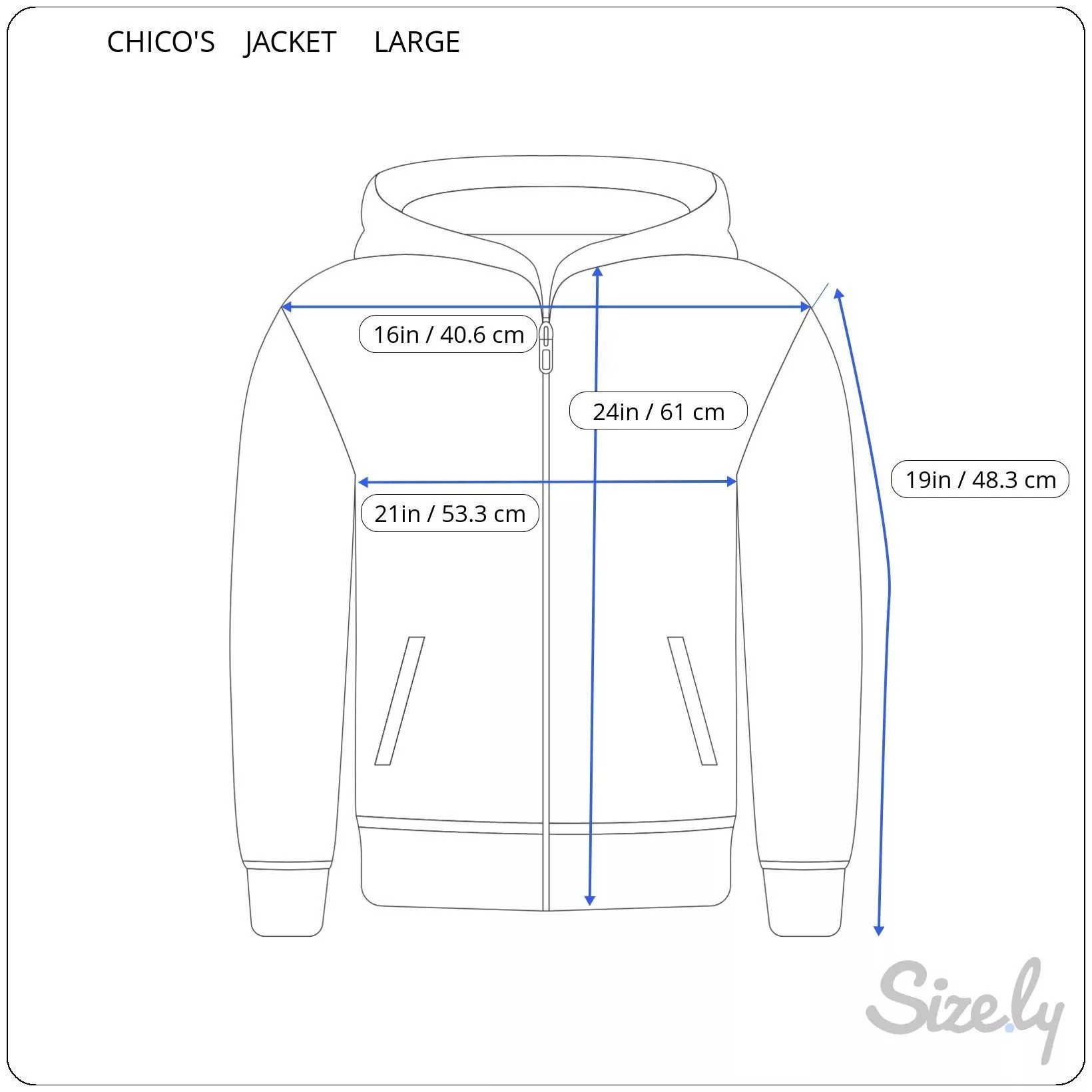 Chicos Jackets Chicos Womens Turquoise Lightweight Hooded Jacket Large Blue