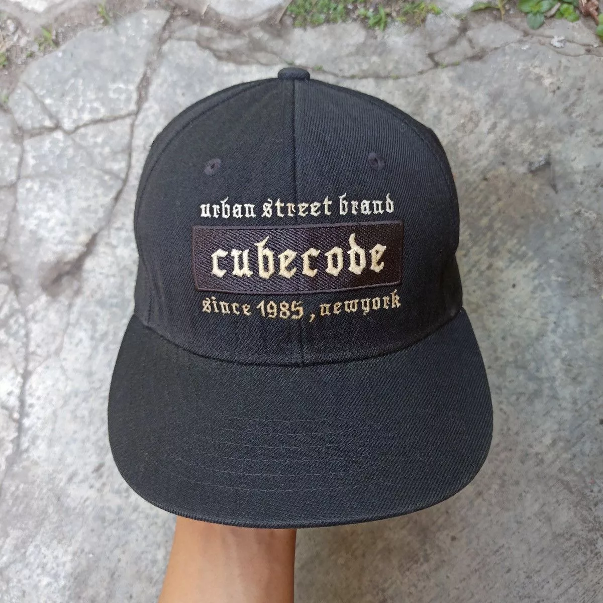 Hypebeast Hats Hypebeast Sick cubecode snapback hat Black