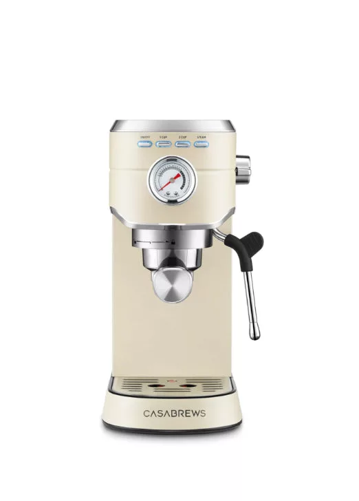 Cream Semi Auto Espresso Machine