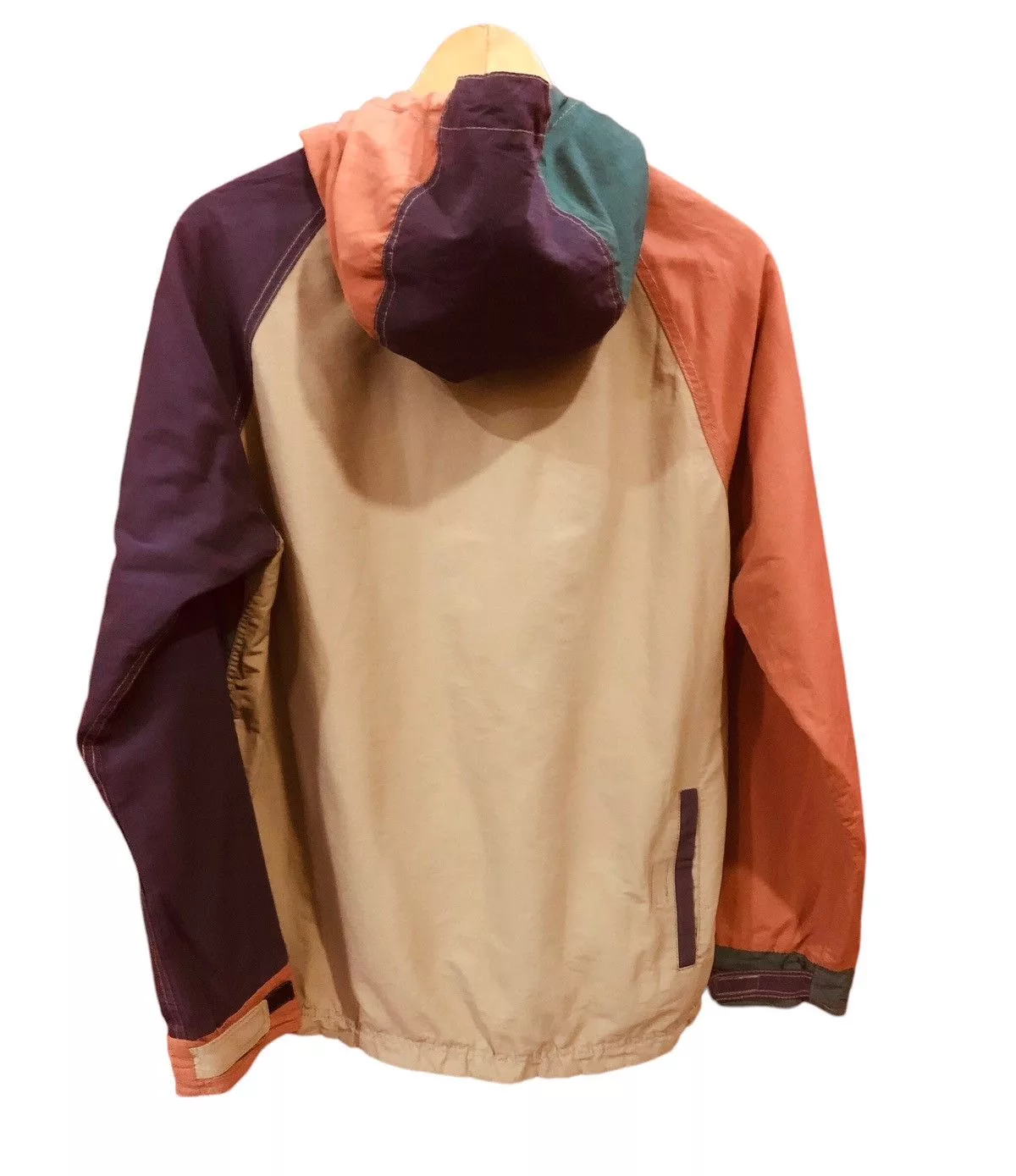 GRN Heavy Coats GRN Reversible Color Block Hoodie Jacket Multi