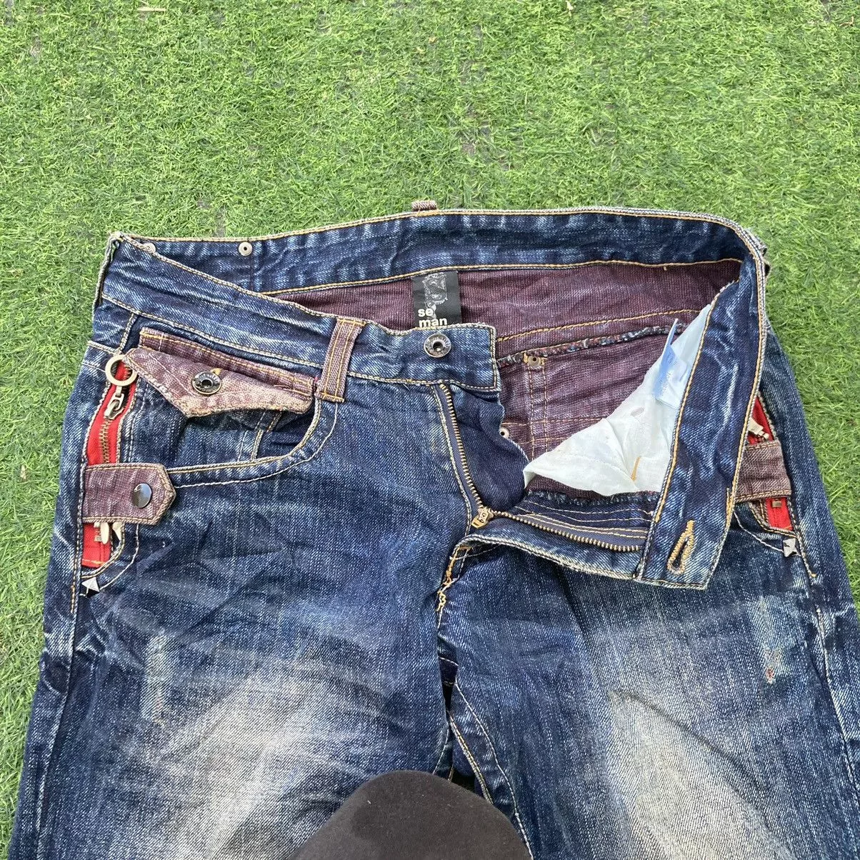 semanticdesign Denim semanticdesign SEMANTIC DESIGN FLARED BOOTCUT JEANS Blue