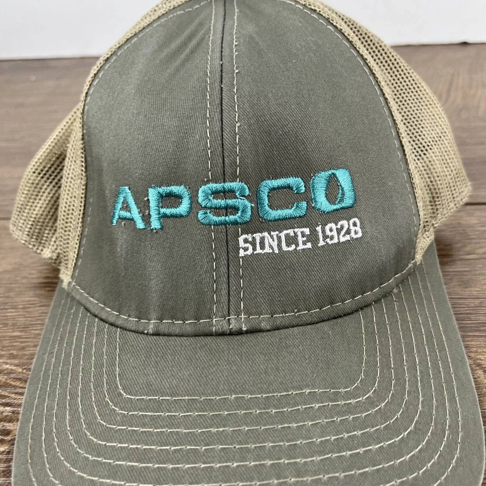 Other Hats Other Apsco Hat Apsco 1928 Hat Gray Hat Adjustable Gray Adult Size