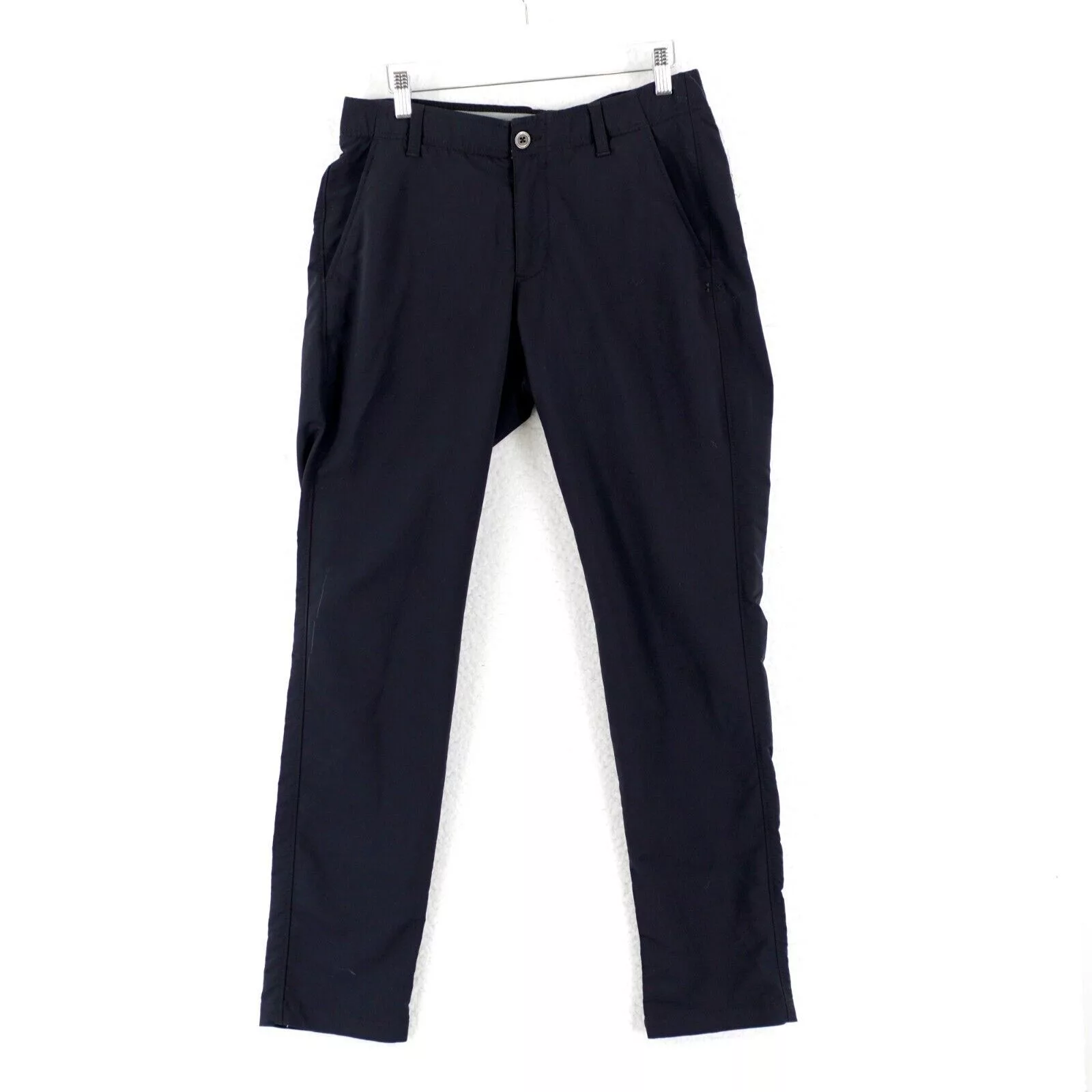 Under Armour Casual Pants Under Armour Blue Elastic Waist Low Rise Athletic Nylon Poly