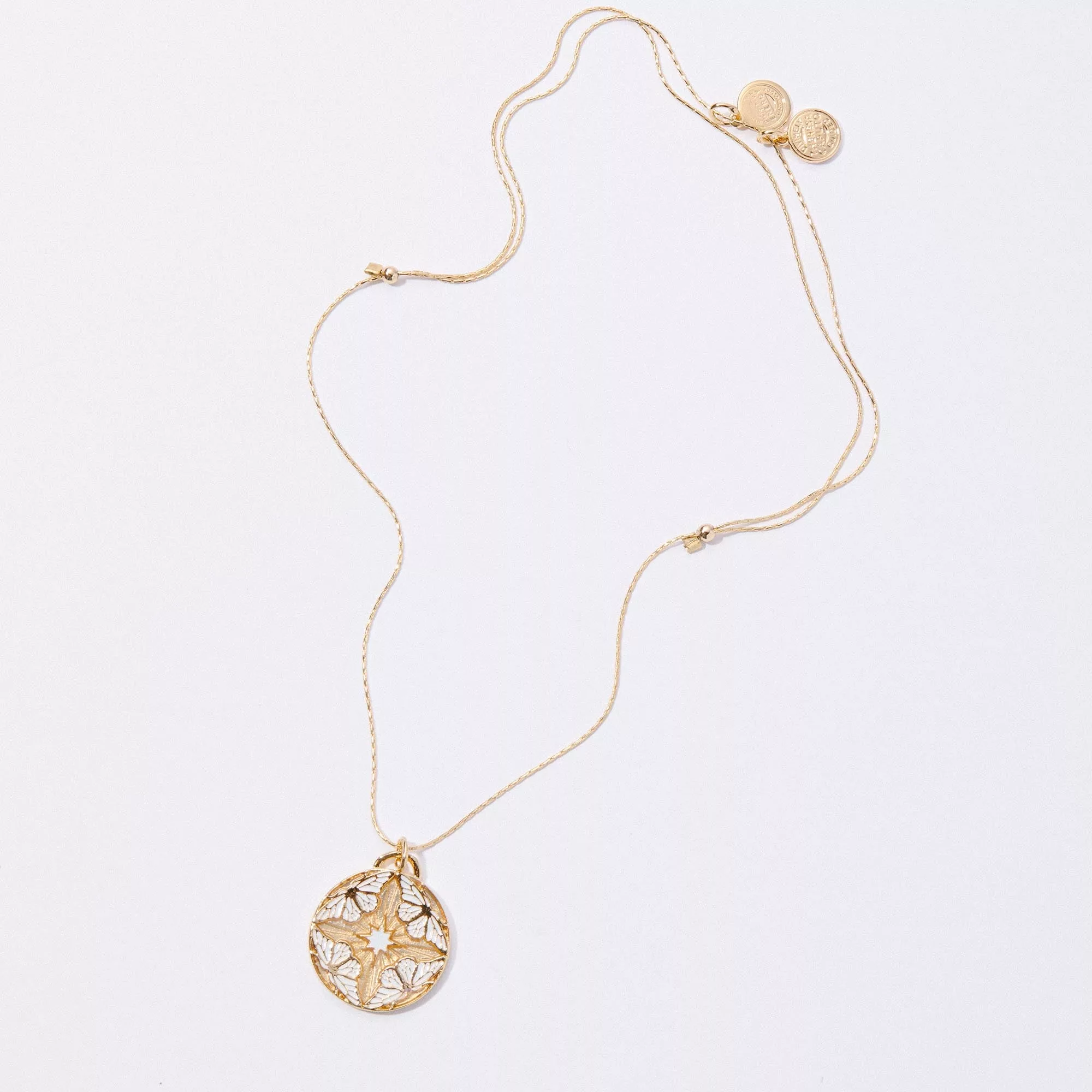 White Butterflies Expandable Necklace