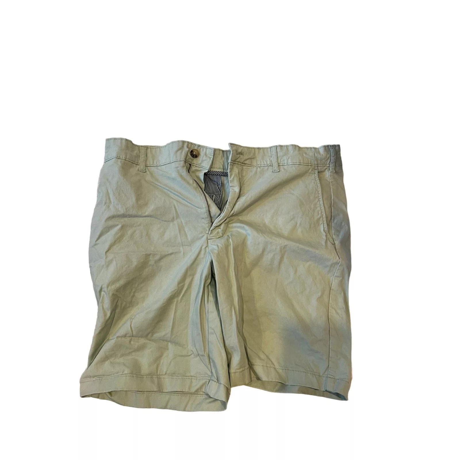 Izod Shorts Izod Saltwater Flat Front Chino Shorts Mens 36x9.5 Green