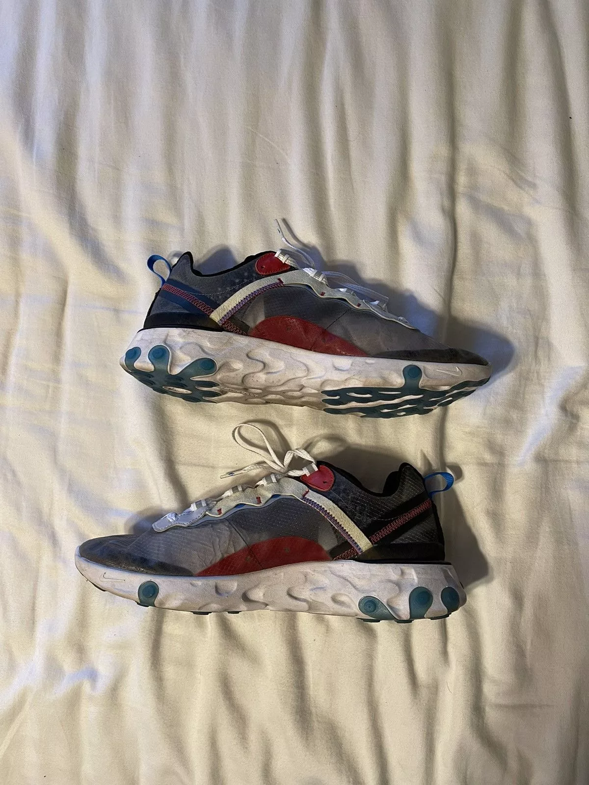Nike Low Top Sneakers Nike React Element 87 Dark Grey Gray