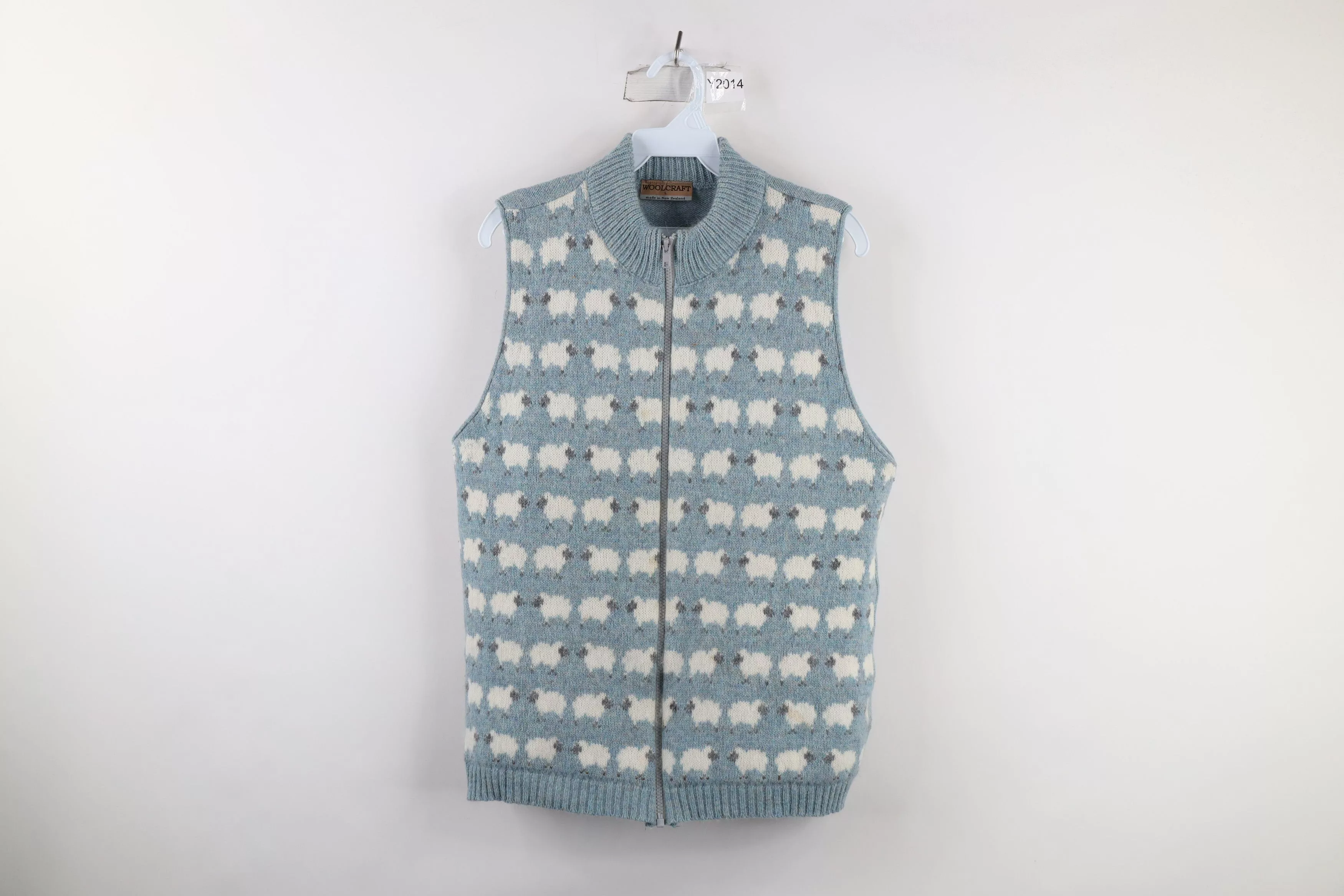 Vintage Vests Vintage Vtg 90s Streetwear Sheep New Zealand Wool Sweater Vest Multi