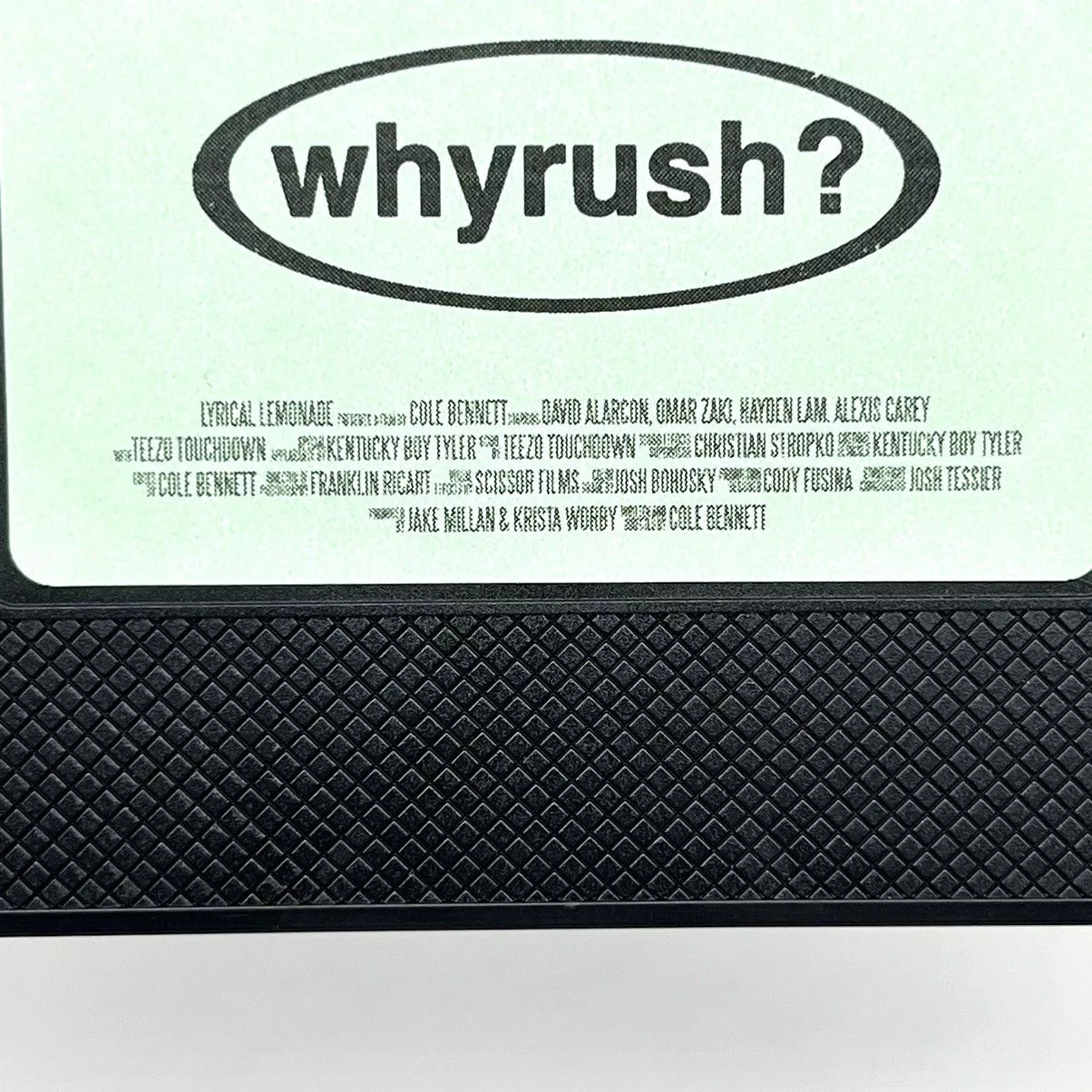 Lyrical Lemonade Miscellaneous Lyrical Lemonade UNRELEASED BY COLE BENNETT WHYRUSH? VHS TAPE Multi