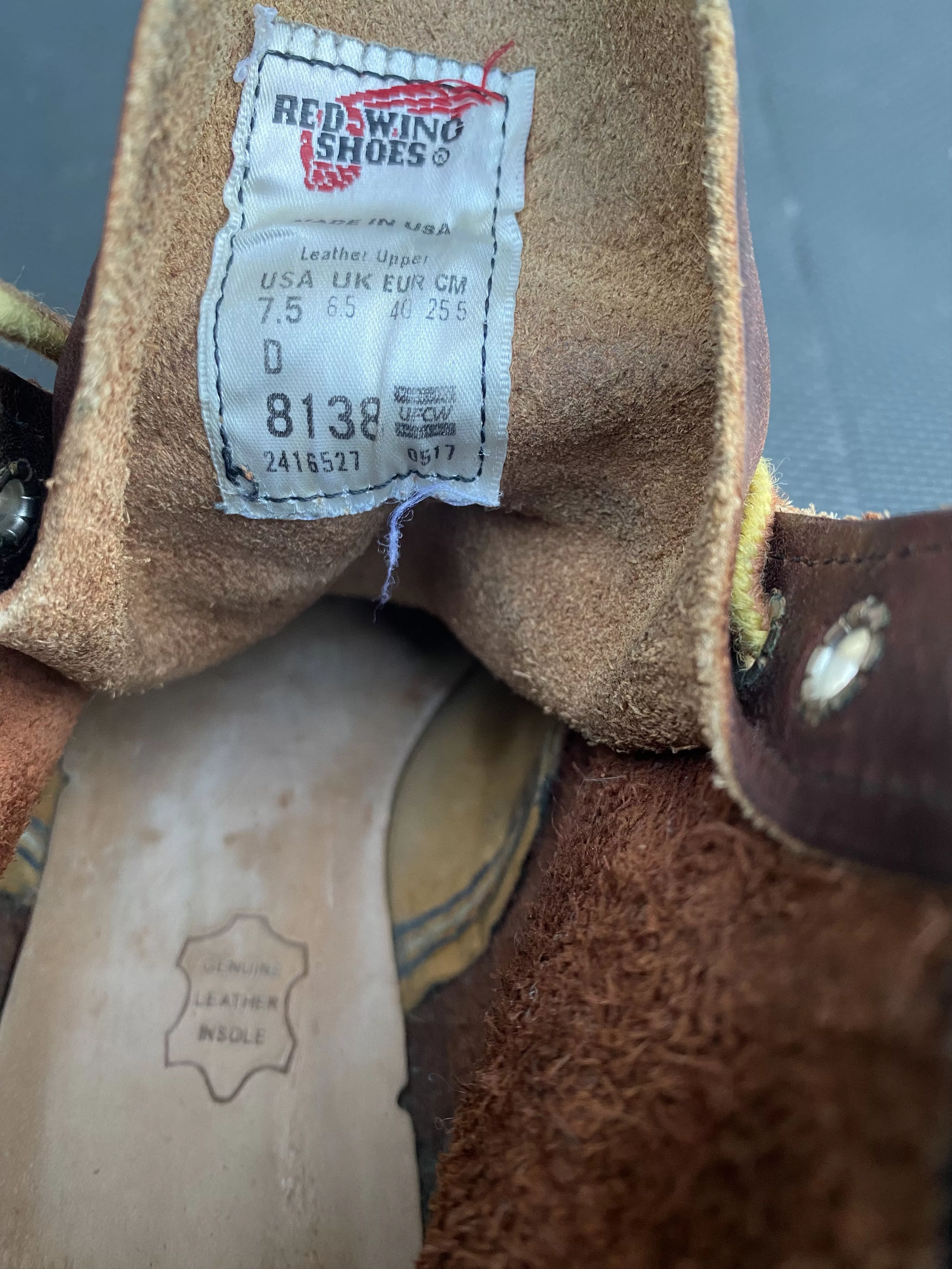 Red Wing Boots Red Wing 8138 6'' Classic Moc Toe Brown Leather Boots